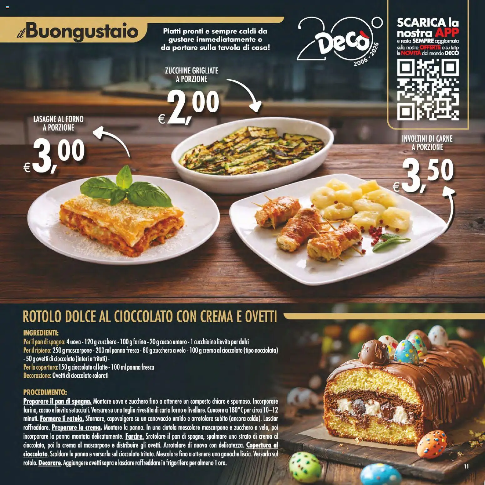 Volantino Decò del 17.03.2026 | Pagina: 11 | Prodotti: Farina, Zucchine, Ciotola, Amaro