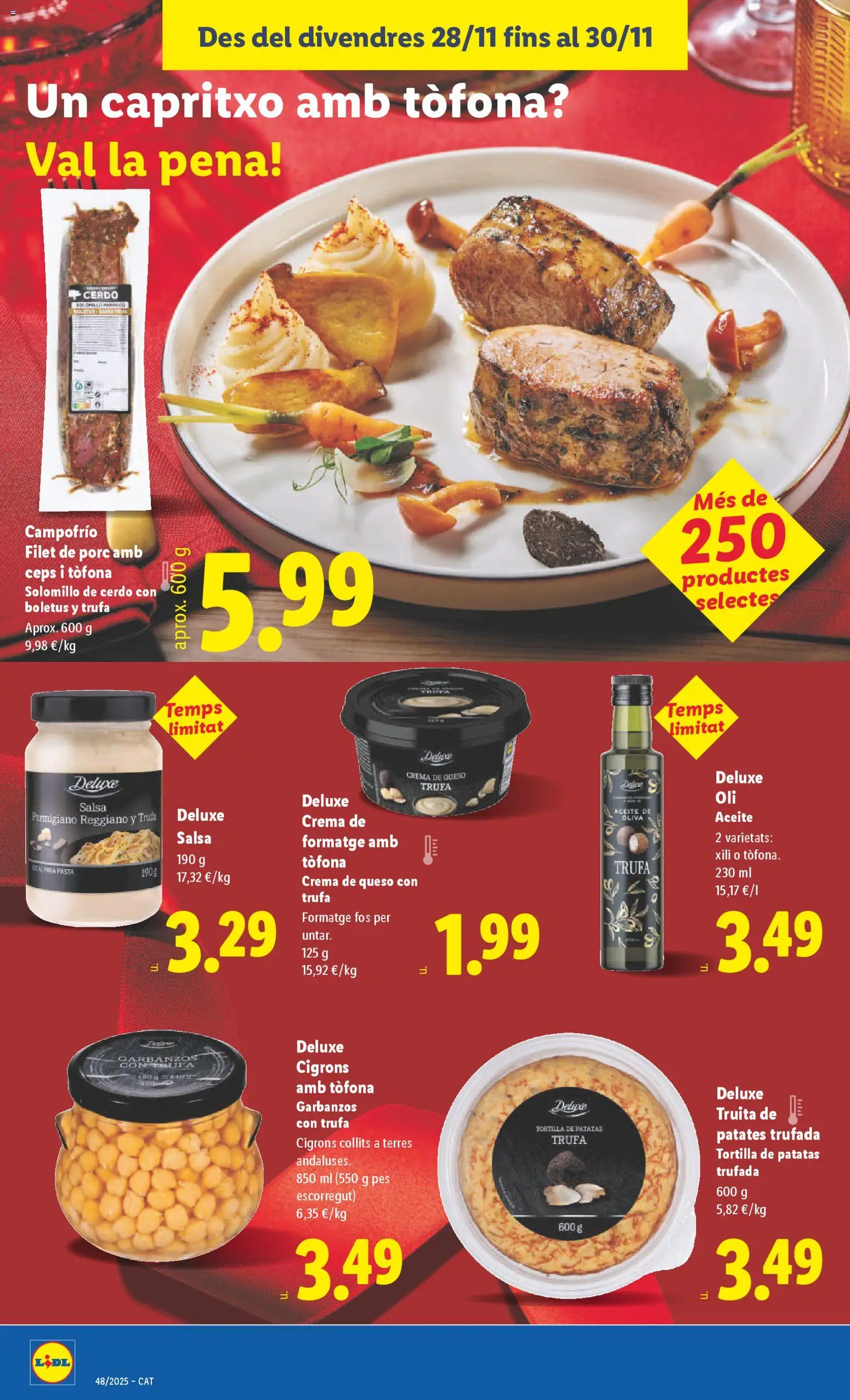 Lidl folleto │ válido desde el 24.11.2025 | Página: 26 | Productos: Aceite, Cerdo, Pasta, Aceite de oliva