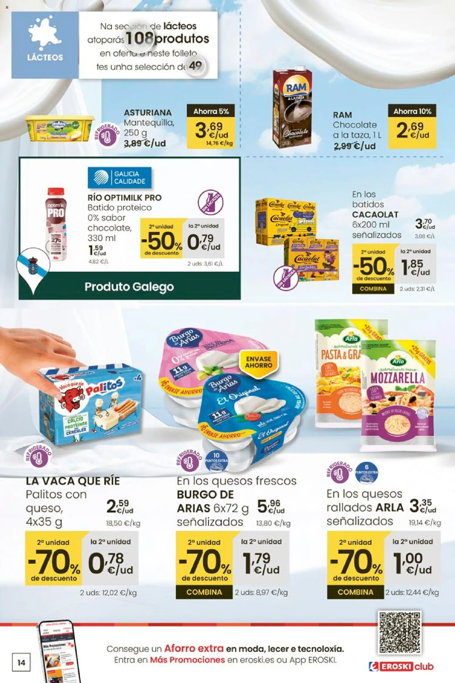 Eroski - Para un xaneiro máis lixeiro │ válido desde el 05.01.2026 | Página: 14 | Productos: Chocolate, Cereales, Pasta