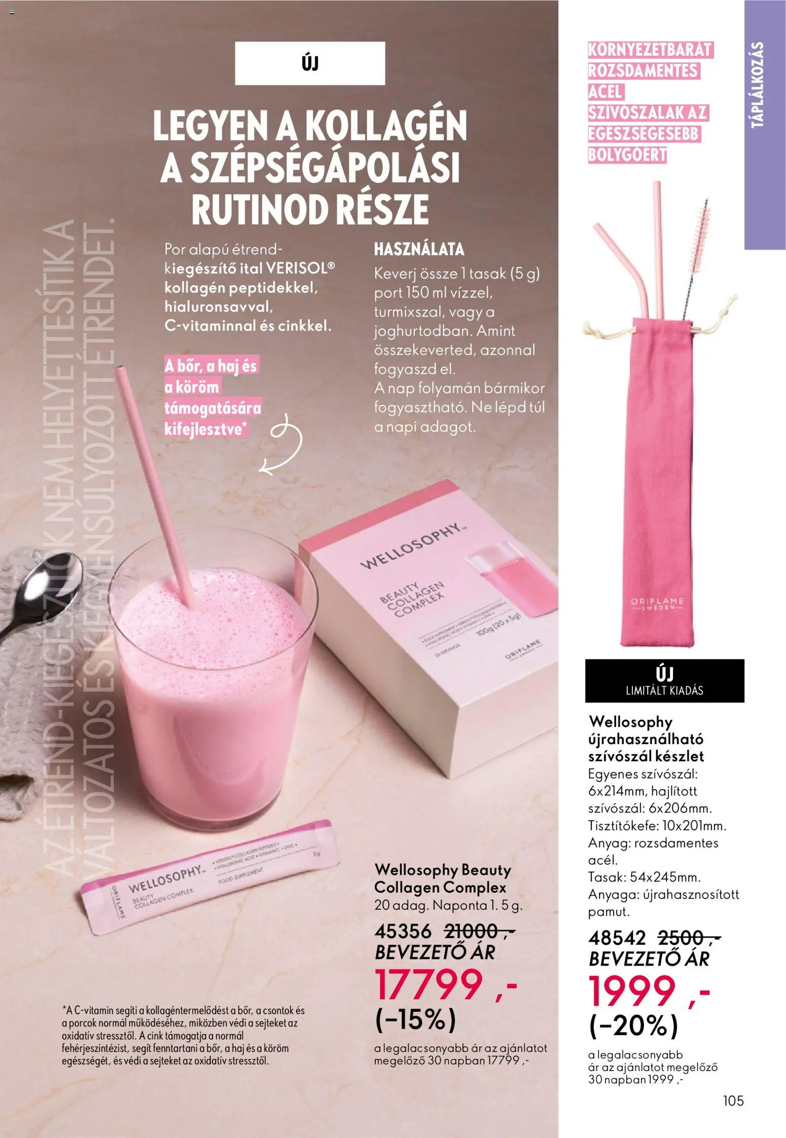Oriflame akciós ujság - amely érvényes a következő dátumtól: 22.10.2025 | Oldal: 105 | Termékek: Kollagén
