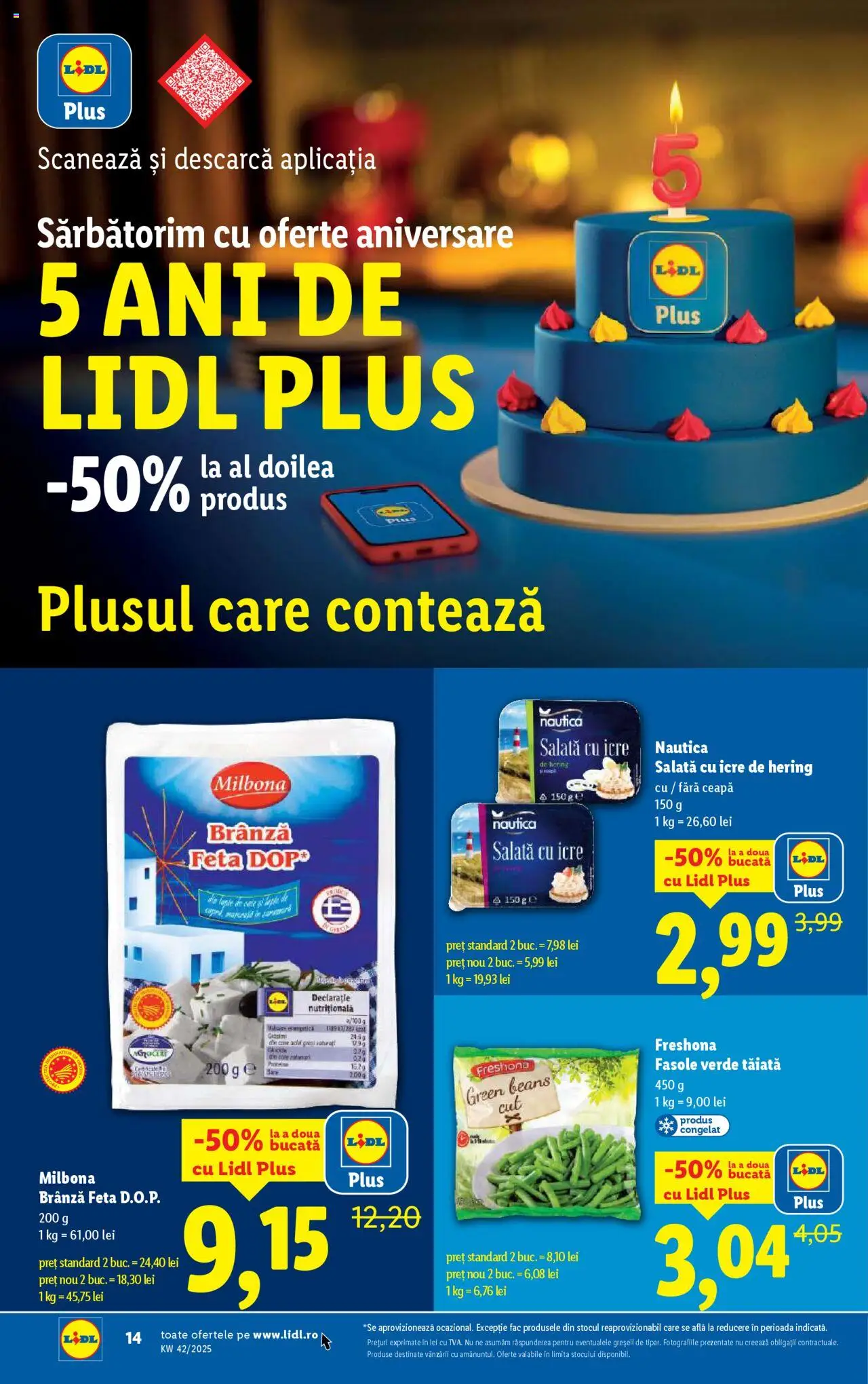 Noul catalog Lidl – valabil de la 13.10.2025 | Pagină: 14 | Produse: Masaüstü kılıfı, Fasole verde, Salată, Ceapă