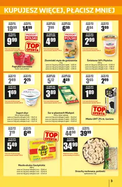 Pogląd oferty "Auchan Gazetka - ATAC Hiper Discount" - ważna od 22.01.2026 | Strona: 3 | Produkty: Masło, Ser, Papryka czerwona, Skyr
