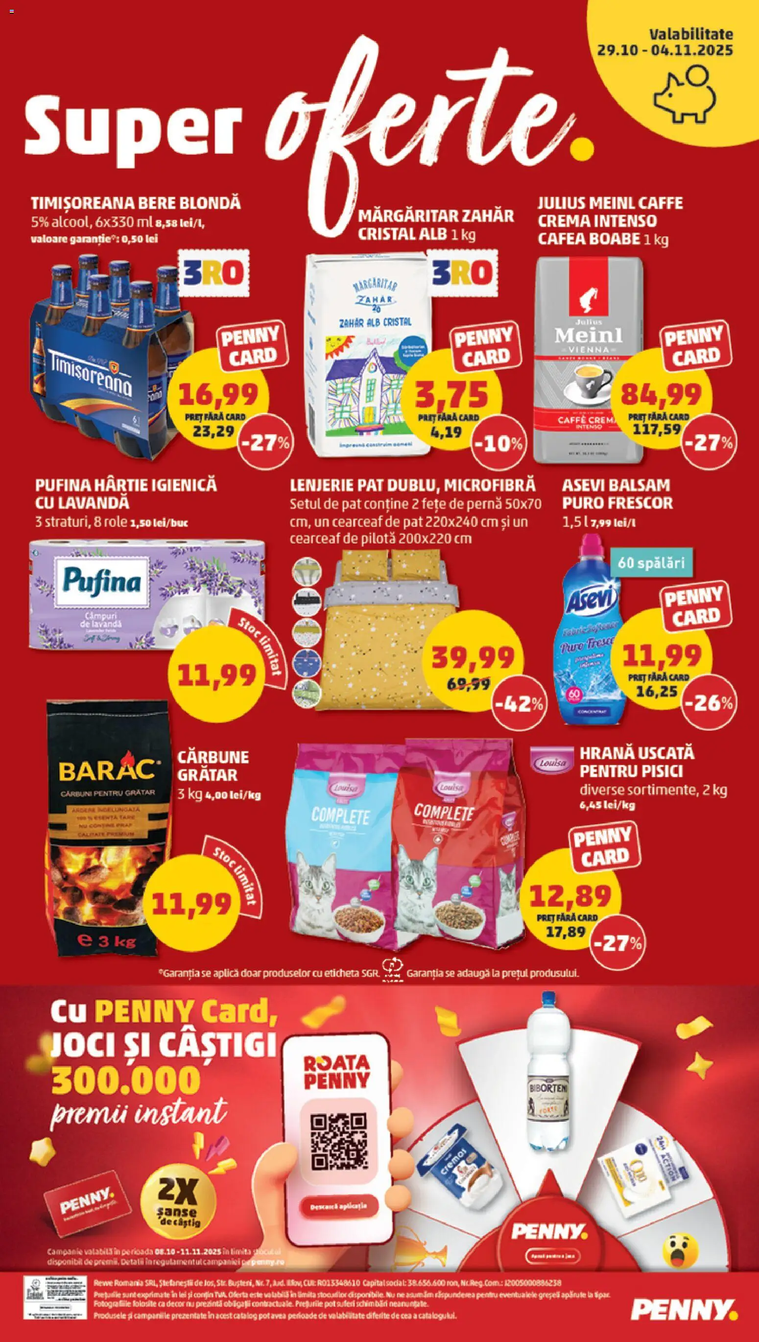 Noul catalog PENNY – valabil de la 29.10.2025 | Pagină: 20 | Produse: Role, Balsam, Cremă, Bere