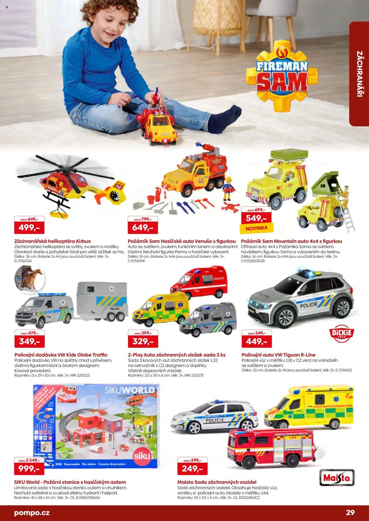 POMPO katalog Vánoce 2025 od 16.10.2025 | Strana: 29 | Produkty: Modely, Baterie