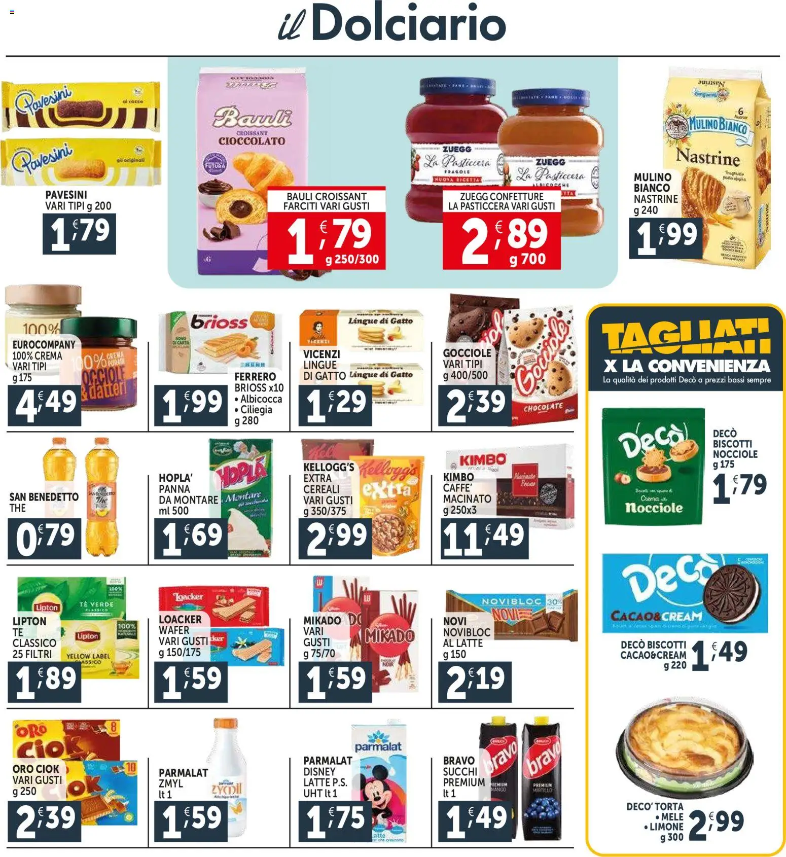 Volantino Decò del 27.03.2026 | Pagina: 11 | Prodotti: Cioccolato, Mele, Tè, Biscotti
