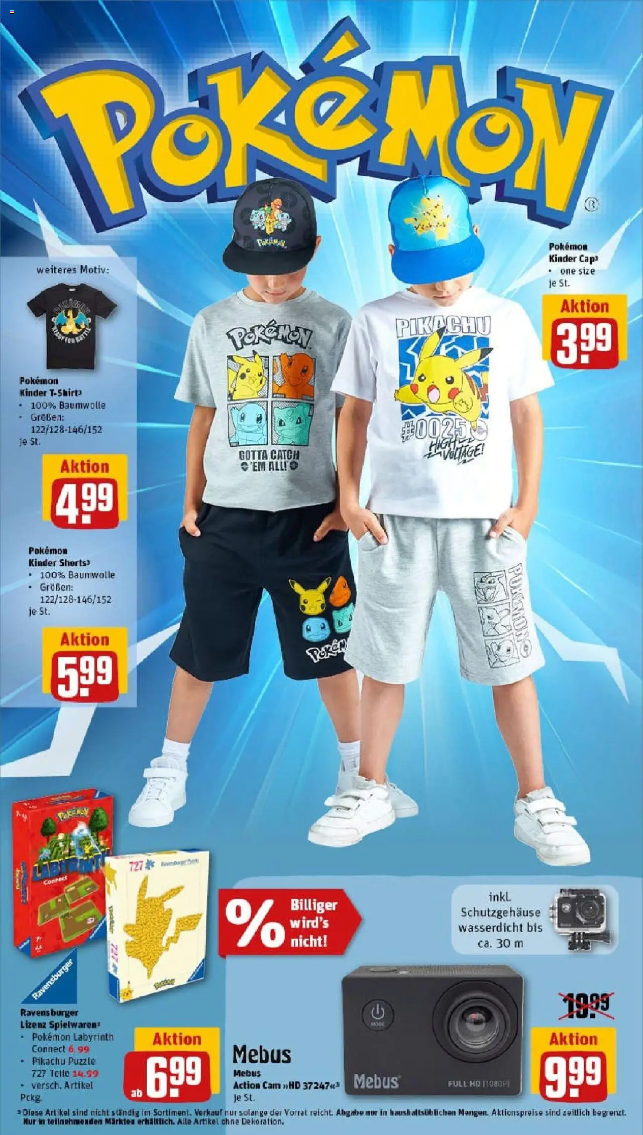 Rewe prospekt Leinefelde-Worbis	 - gültig ab dem 03.08.2025 | Seite: 26 | Produkte: T-Shirt, Action cam