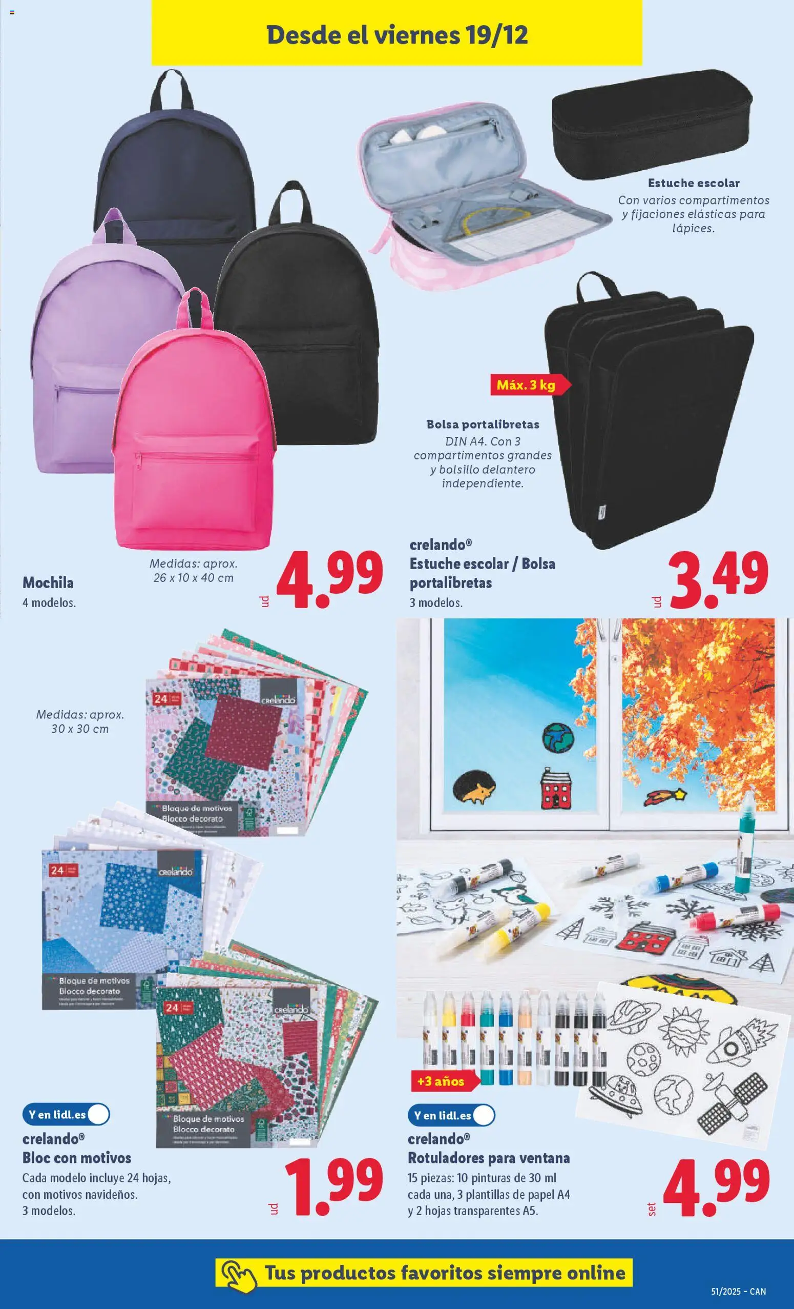 Lidl - Canarias │ válido desde el 15.12.2025 | Página: 33 | Productos: Mochila, Bolsa