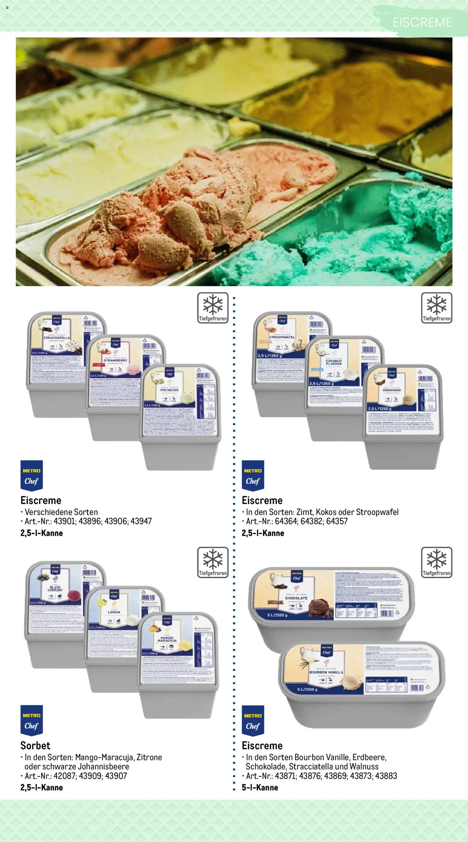 Metro Highlights Eisdiele und Café – gültig ab 09.03.2026 | Seite: 4 | Produkte: Eiscreme, Zitrone, Bourbon