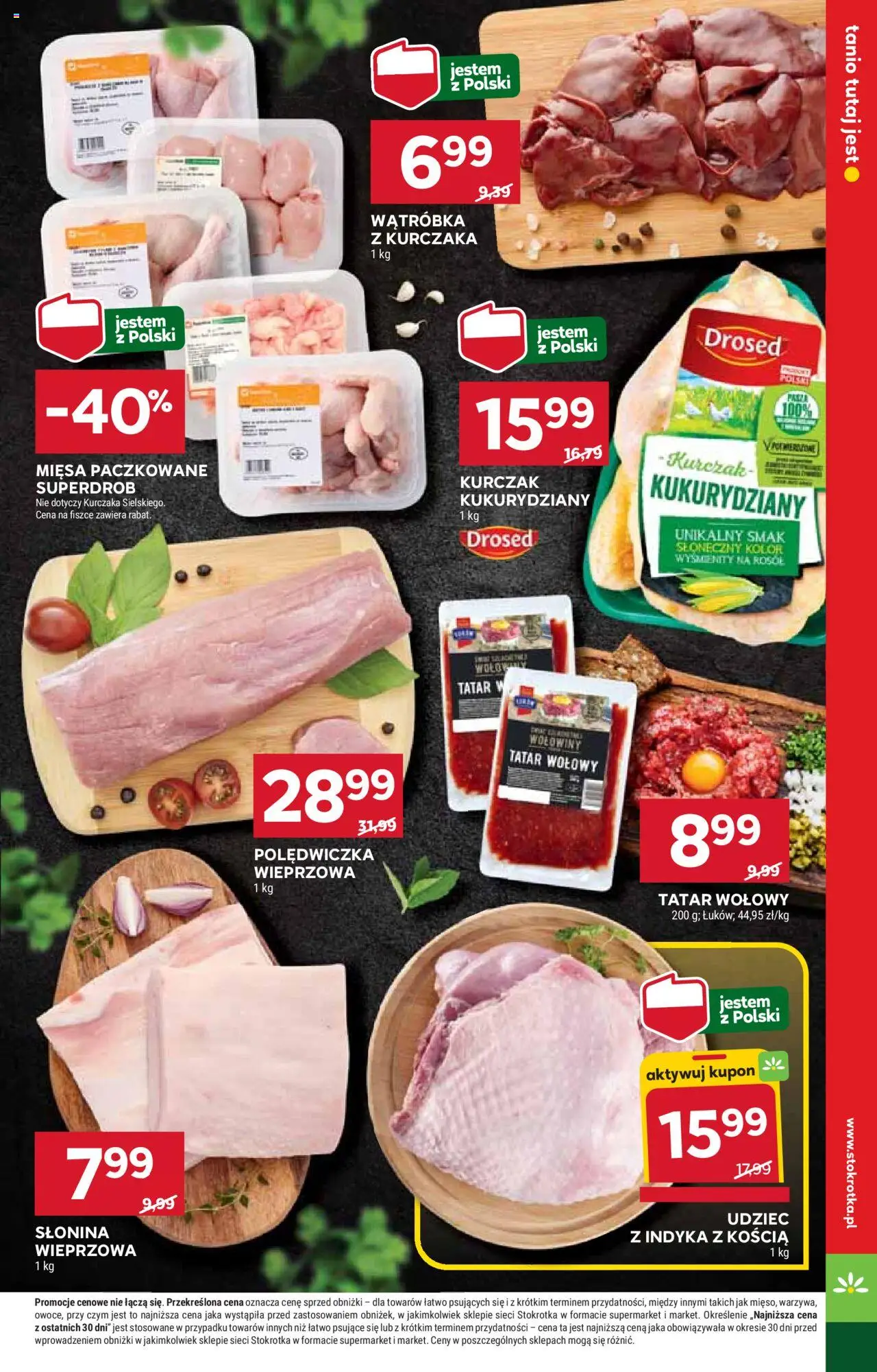 Stokrotka Gazetka od 16.10.2025 | Strona: 7 | Produkty: Tatar wołowy, Wątróbka, Polędwiczka wieprzowa, Tatar