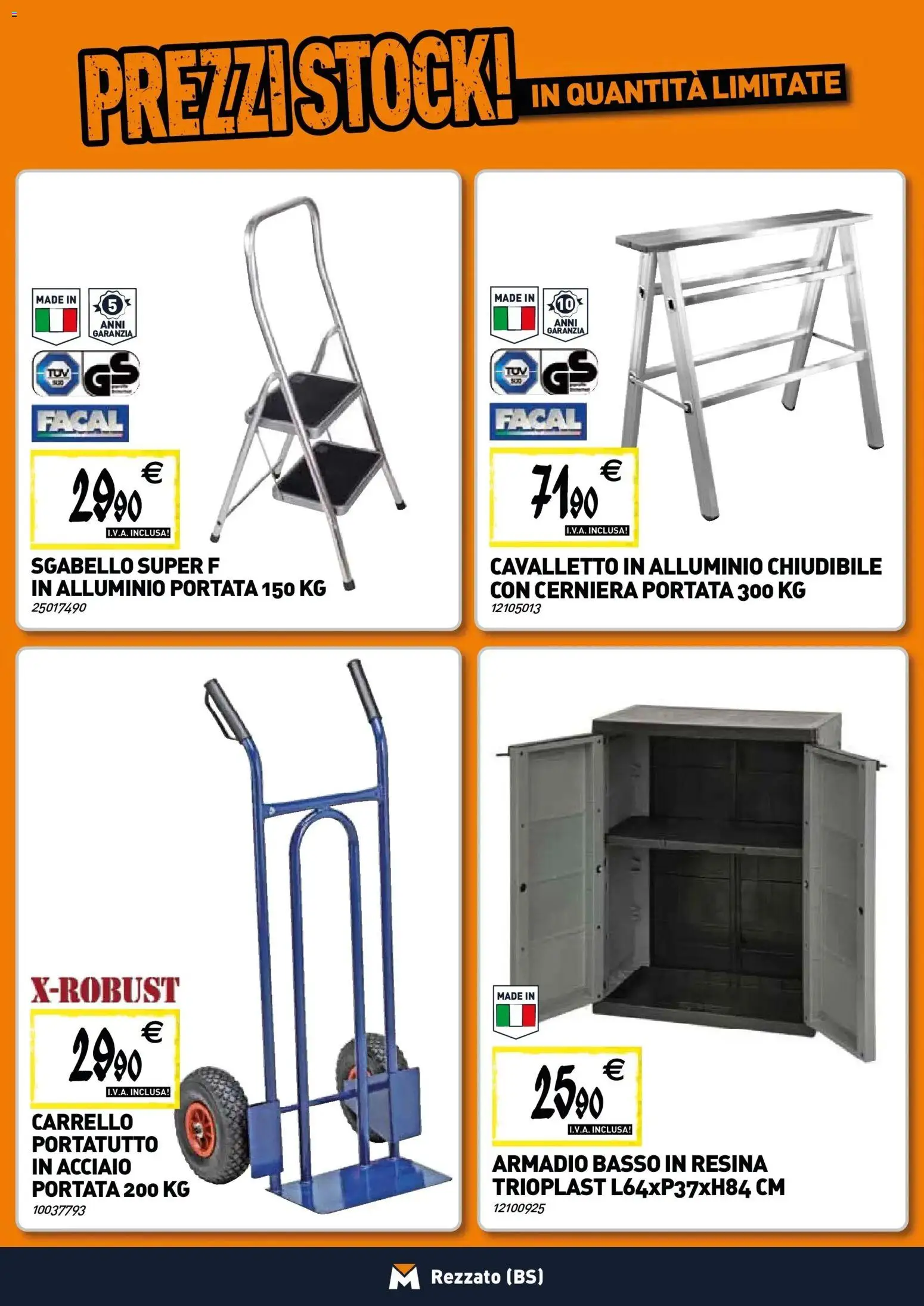 Volantino TECNOMAT del 22.01.2026 | Pagina: 21 | Prodotti: Carrello, Sgabello, Alluminio, Armadio