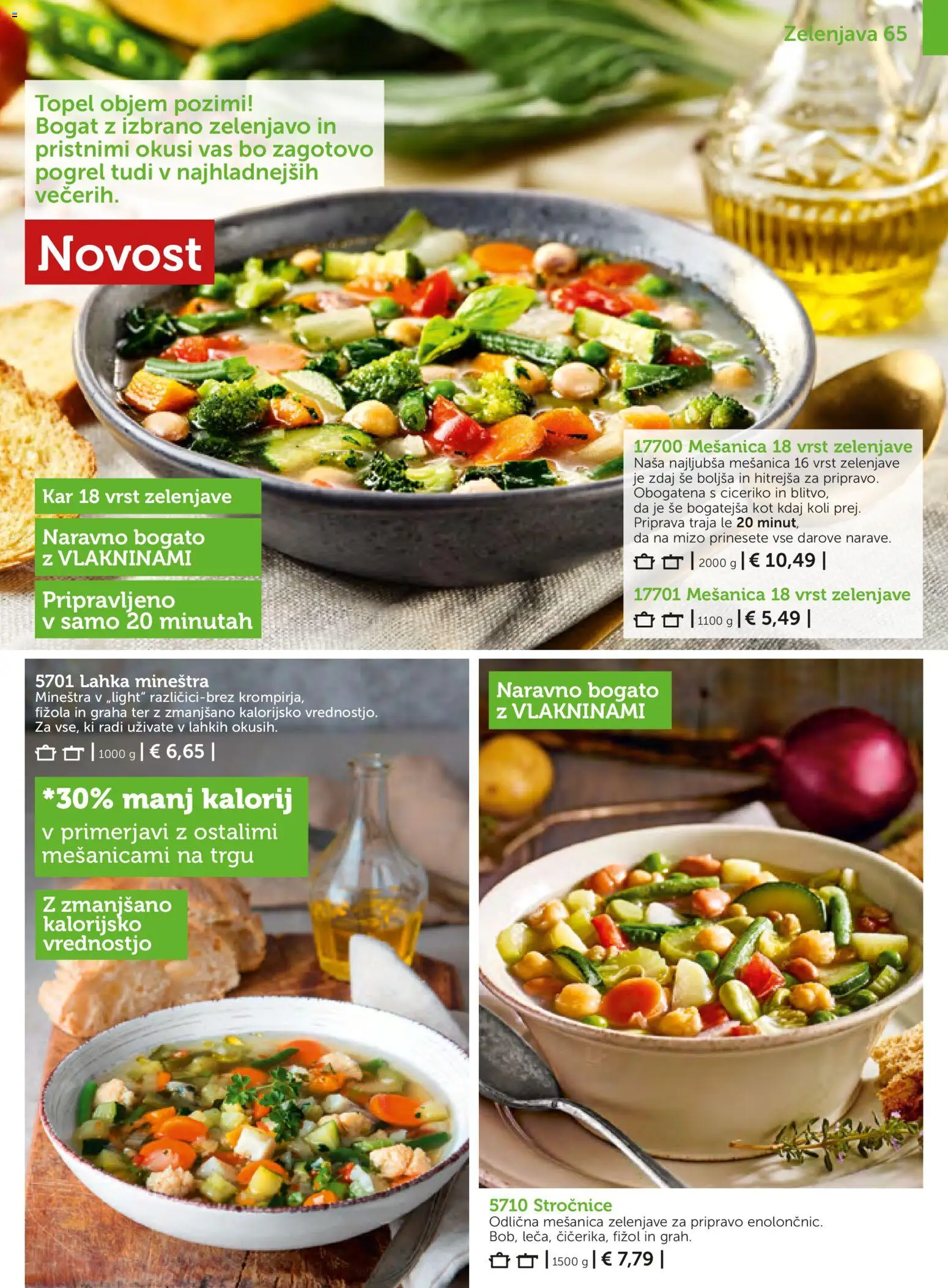 Novi Bofrost katalog ponudbe – veljaven od 01.11.2025 | Stran: 65 | Izdelki: Zelenjava