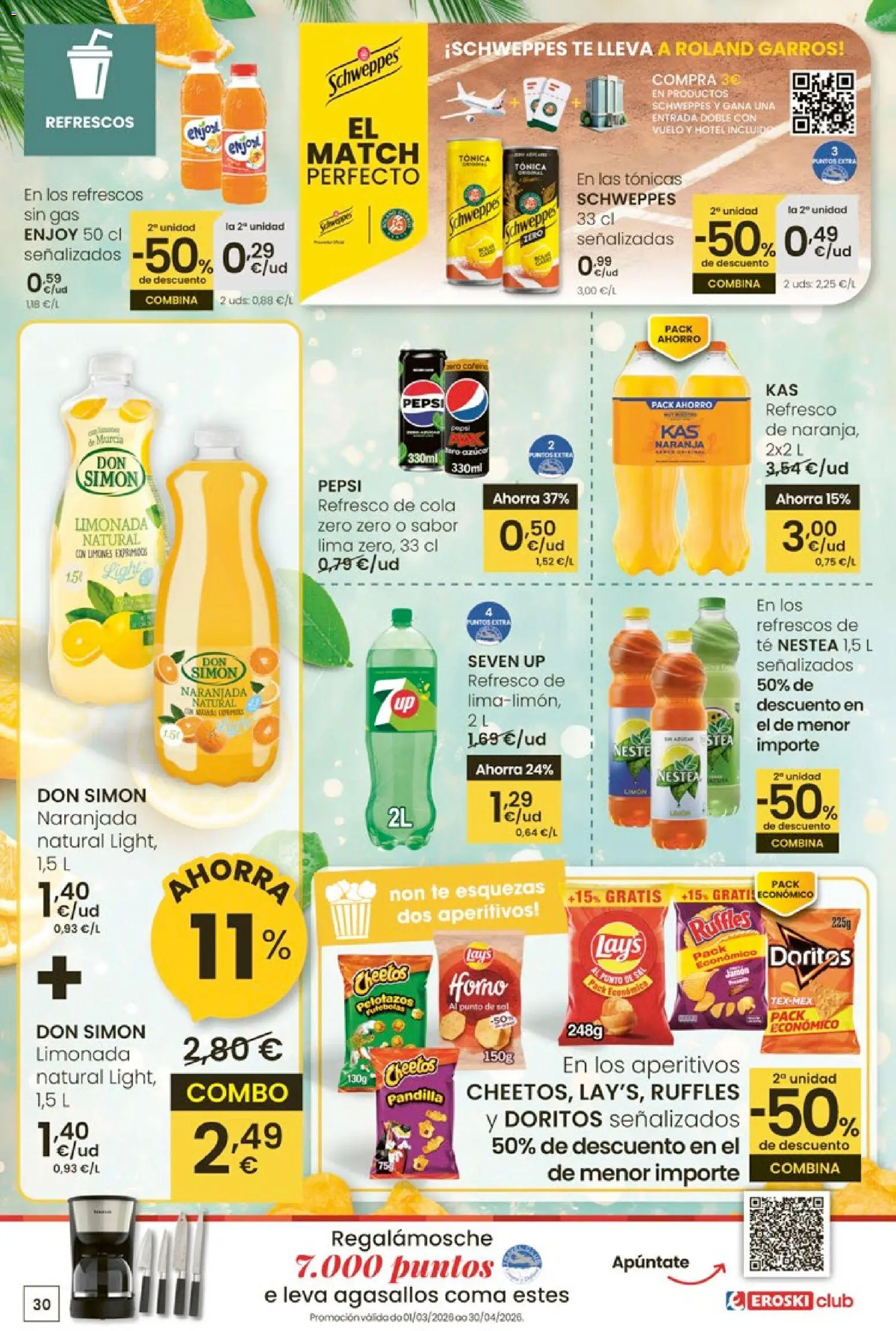 Eroski - Quieres ahorrar conmigo │ válido desde el 26.03.2026 | Página: 30 | Productos: Lima, Té, Limonada, Horno