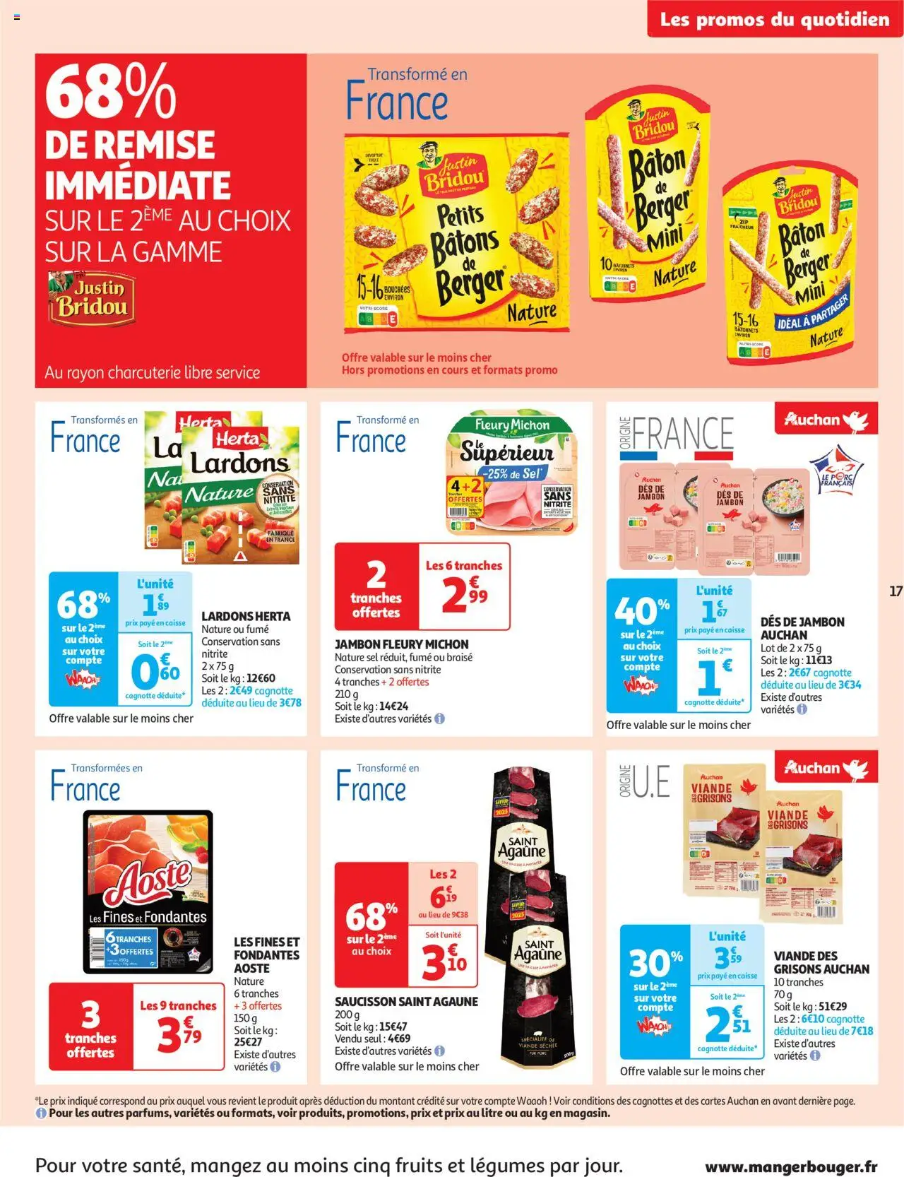  | Page: 17 | Produits: Saucisson, Lardons, Sel, Jambon