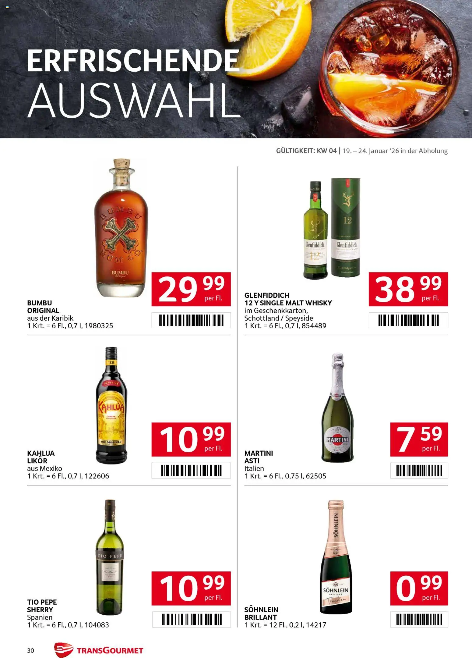 Transgourmet Flugblatt gültig ab 19.01.2026 | Seite: 30