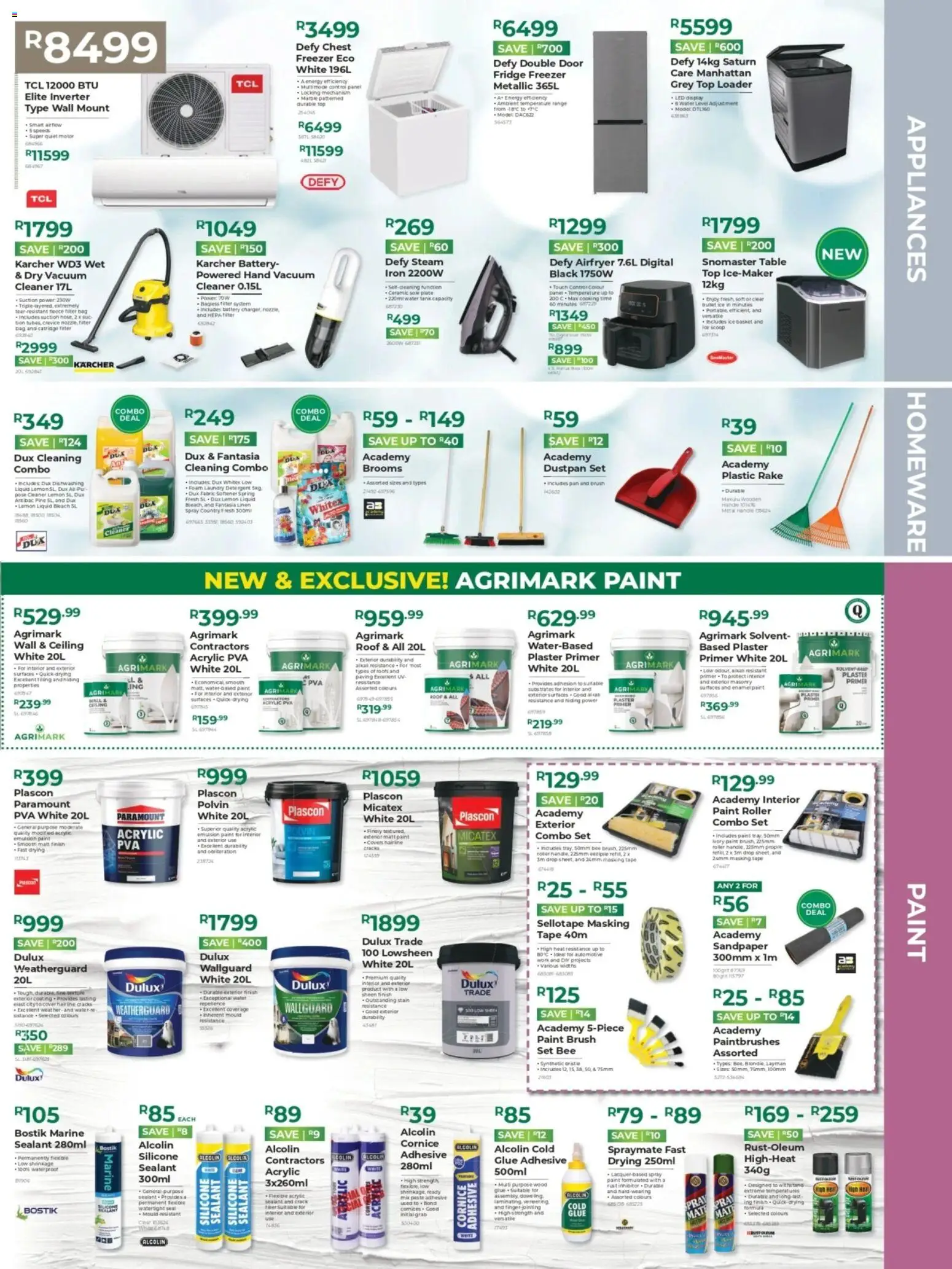 New Agrimark catalogue – valid from 19.11.2025 | Page: 7 | Products: Bag, Iron, Paint, Tape