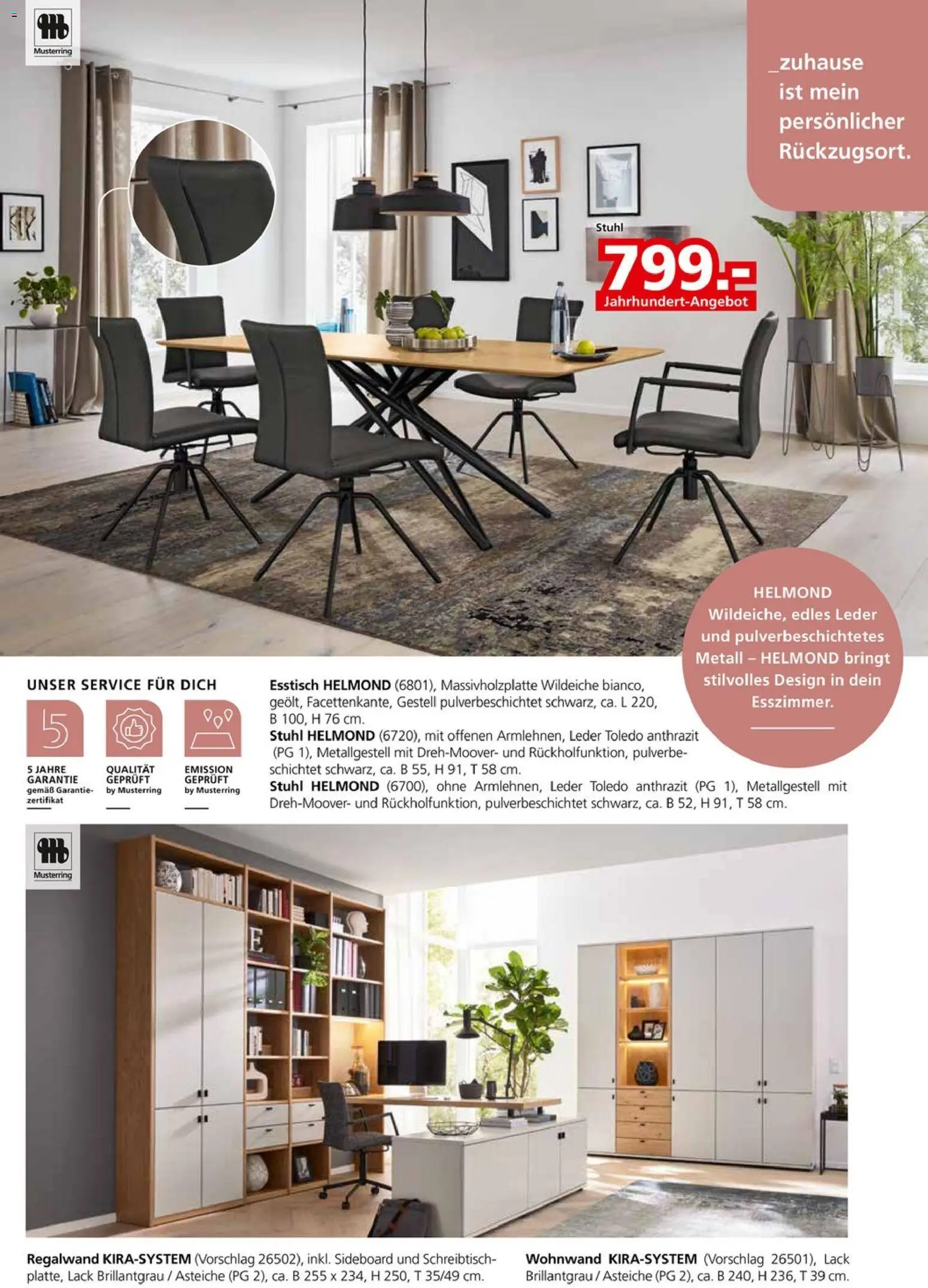 Segmüller Musterring  – gültig ab 03.11.2025 | Seite: 4 | Produkte: Sideboard, Wohnwand, Esstisch, Stuhl