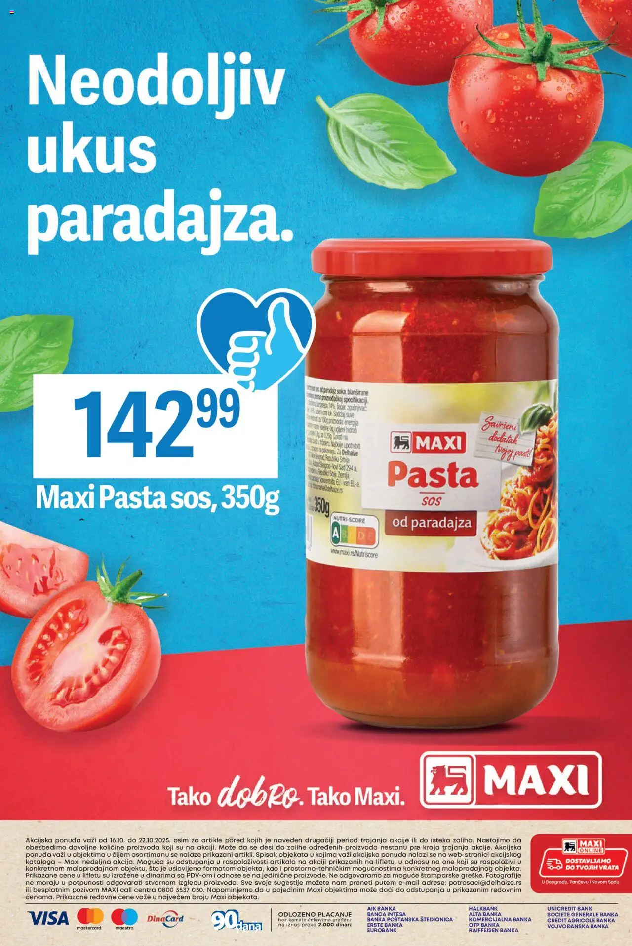 Maxi katalog - važi od 16.10.2025 | Strana: 26 | Proizvode: Sto, Vrata, Paradajz