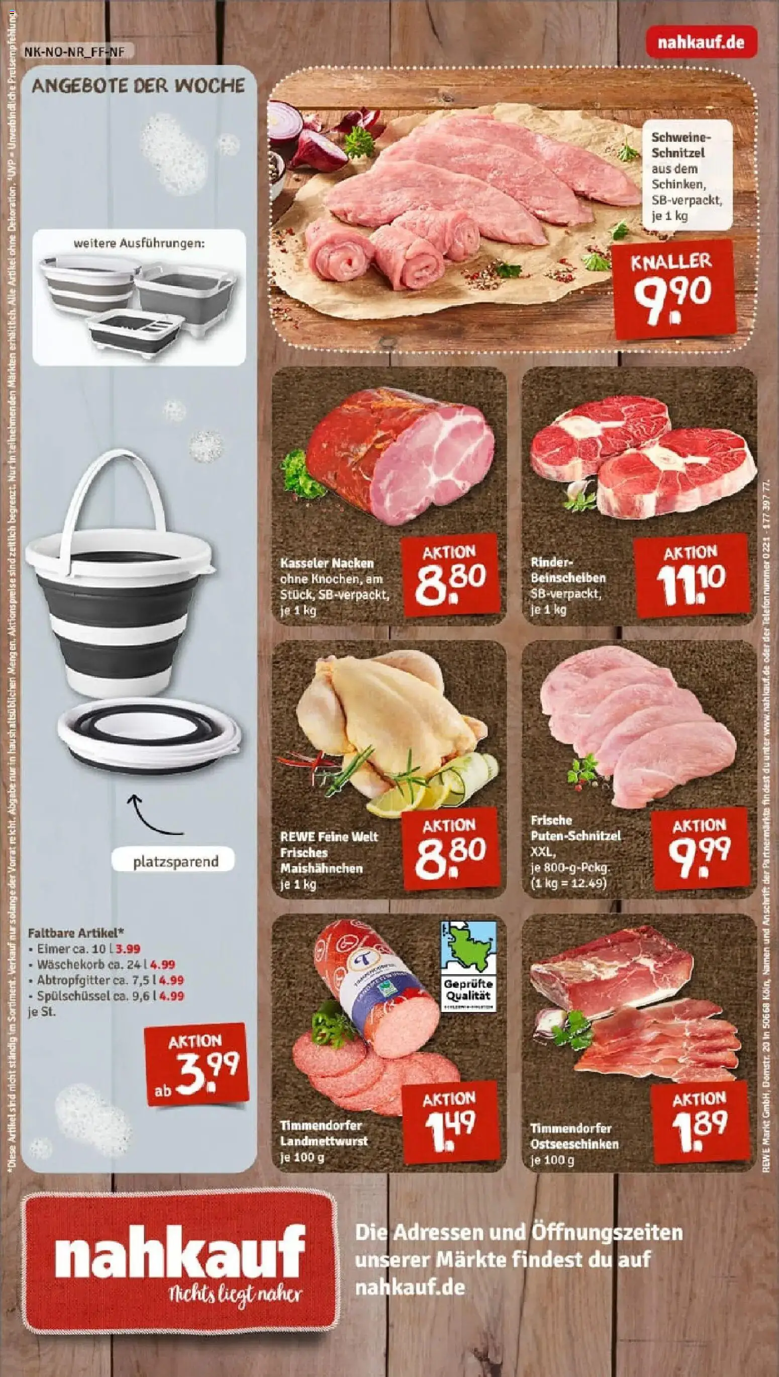 Rewe prospekt Nordstrand	 – gültig ab 11.01.2026 | Seite: 8 | Produkte: Schnitzel, Kasseler nacken, Putenschnitzel