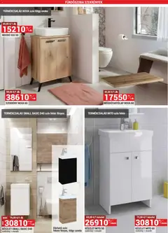 Merkury Market akciós újság - amely érvényes a következő dátumtól: 01.03.2026 | Oldal: 41 | Termékek: Mosdó, Szekrény, Fürdőszoba
