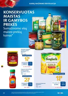 MAXIMA leidinys galioja nuo 03.03.2026 | Puslapis: 20 | Prekių: Kukurūzai, Pomidorų padažas, Padažas, Kečupas