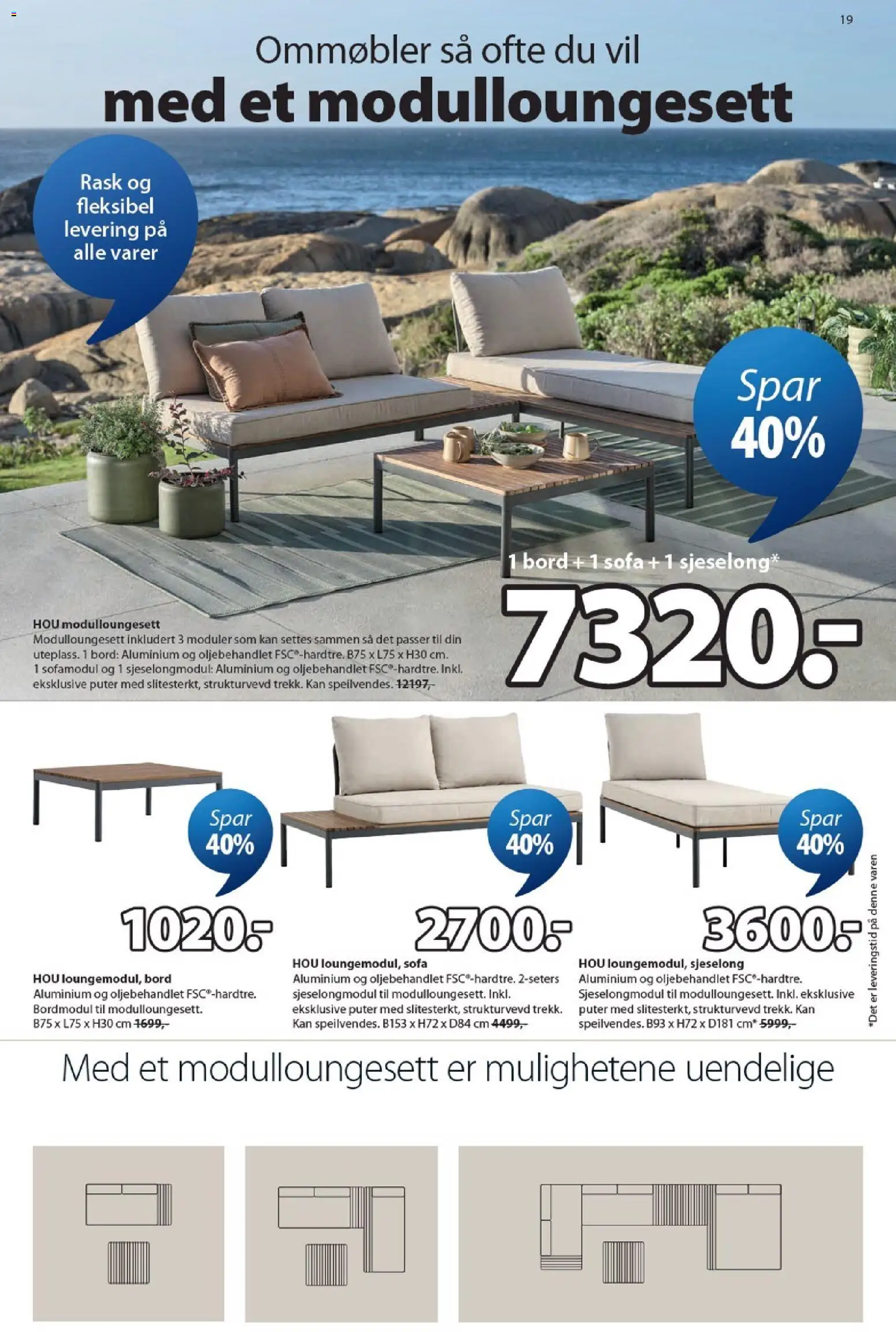 {H1} | Side: 19 | Produkter: Суміш дитяча, Sofa, Bord, Sjeselong