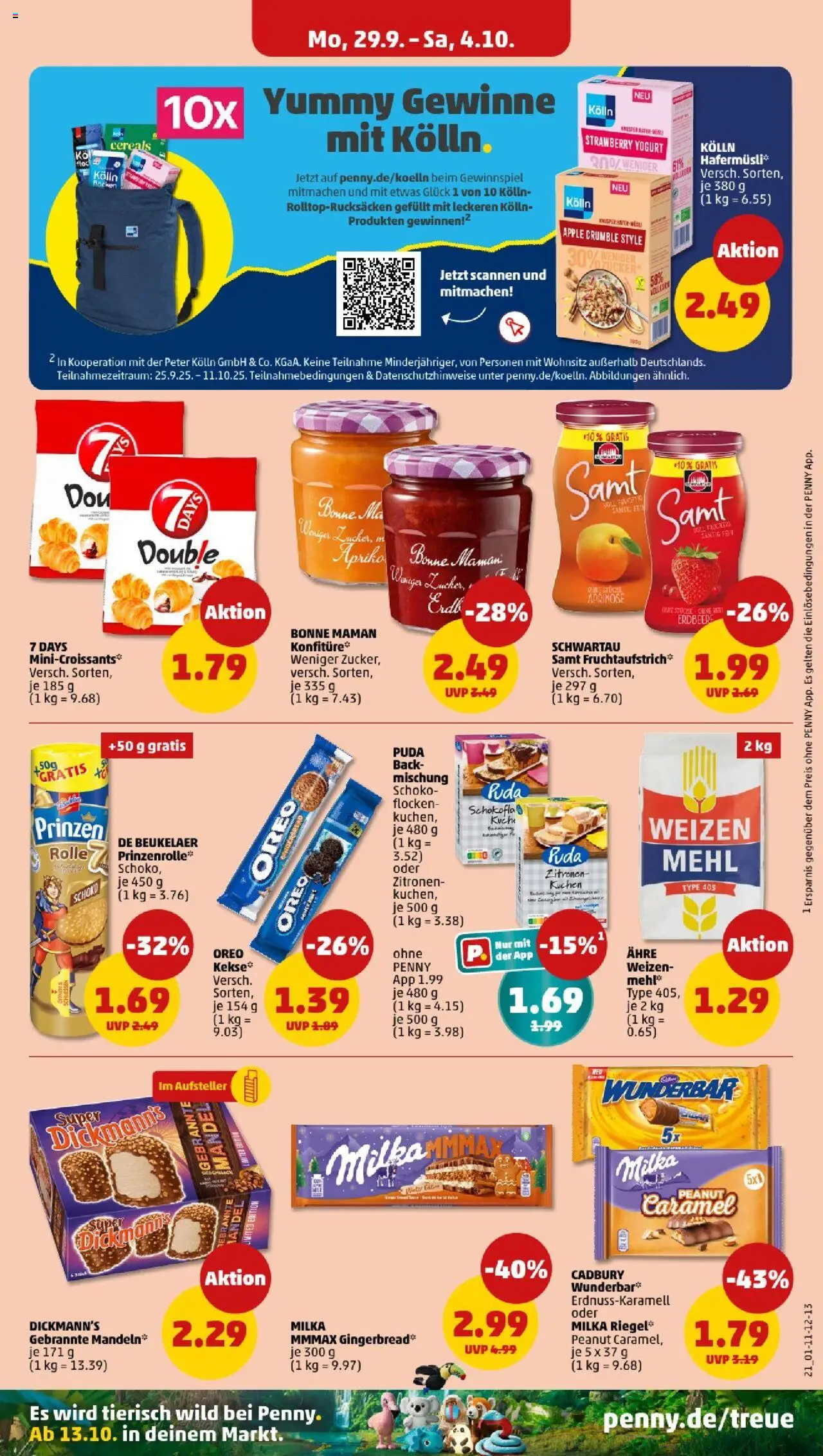 Penny - Berlin – gültig ab 29.09.2025 | Seite: 23 | Produkte: Milka, Apple, Flocken, Zitronen