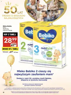 Delikatesy Centrum Gazetka od 31.07.2025 | Strona: 51 | Produkty: Mleko Bebiko, Mleka, Delikatesy, Mleko