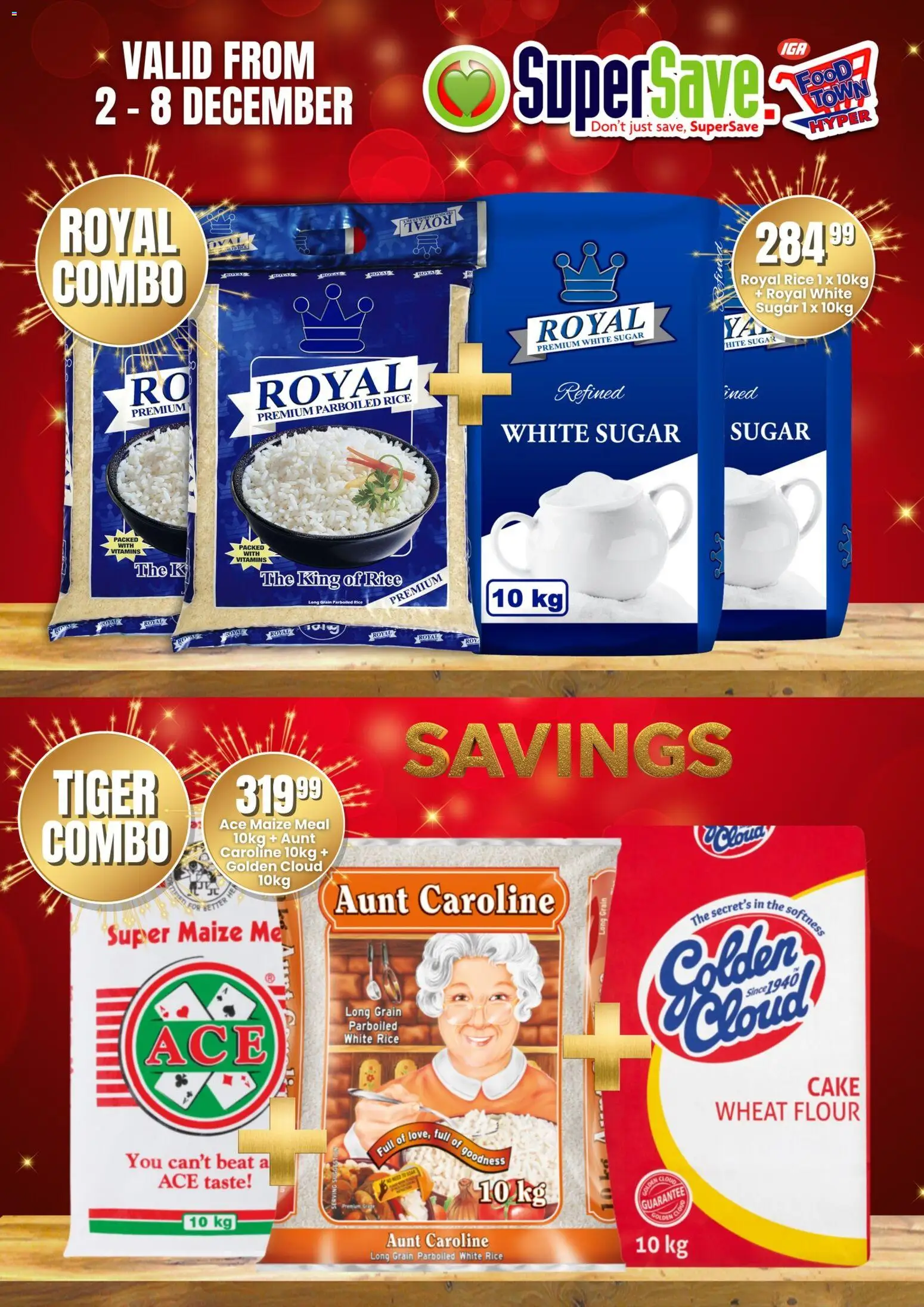 New Super Save catalogue – valid from 02.12.2025 | Page: 5 | Products: Cake, Flour, Maize meal, Sugar