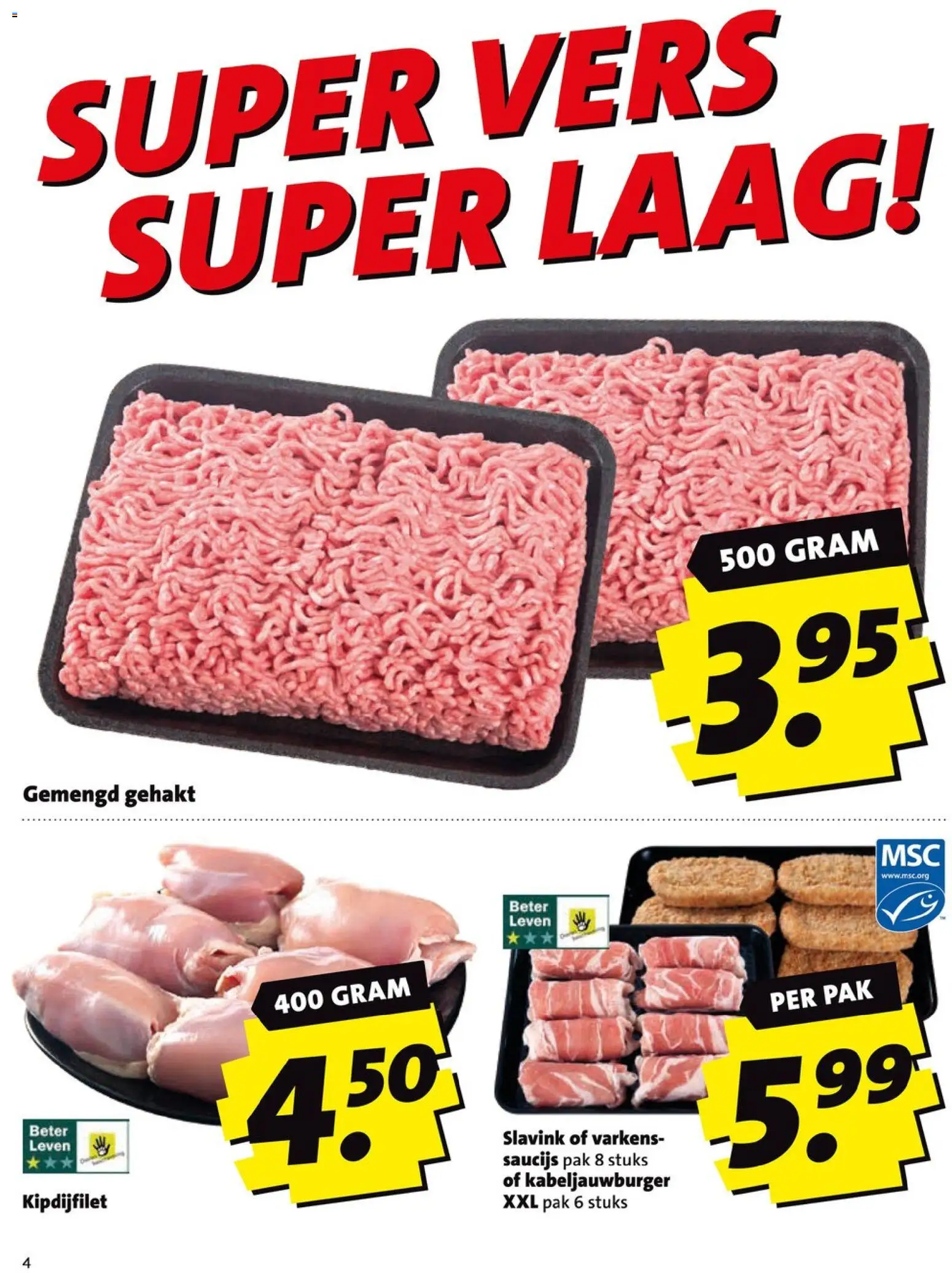 {H1} | Pagina: 4 | Producten: Gehakt