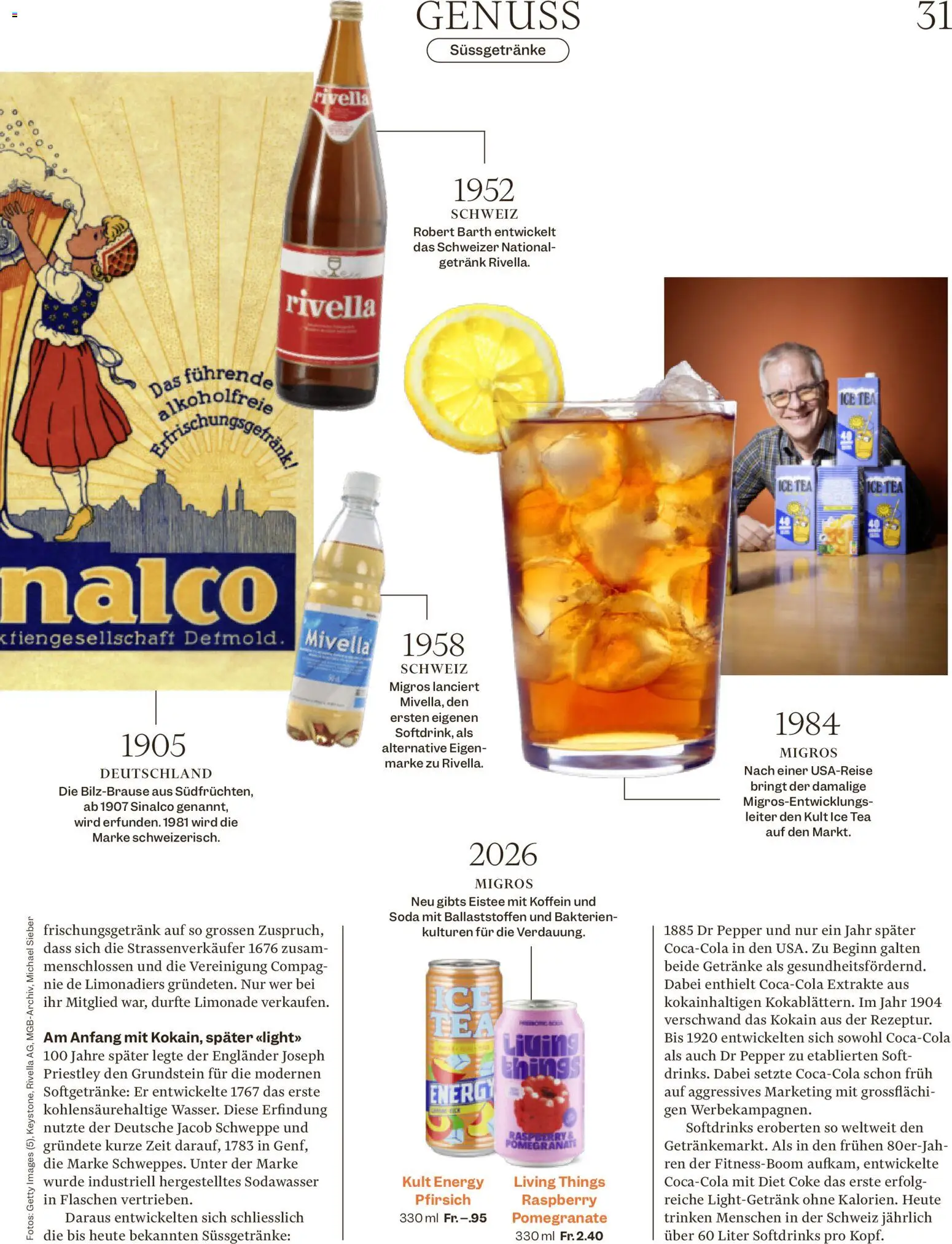 Migros aktionen Magazin – gültig ab 29.04.2026 | Seite: 31 | Produkte: Limonade, Pfirsich