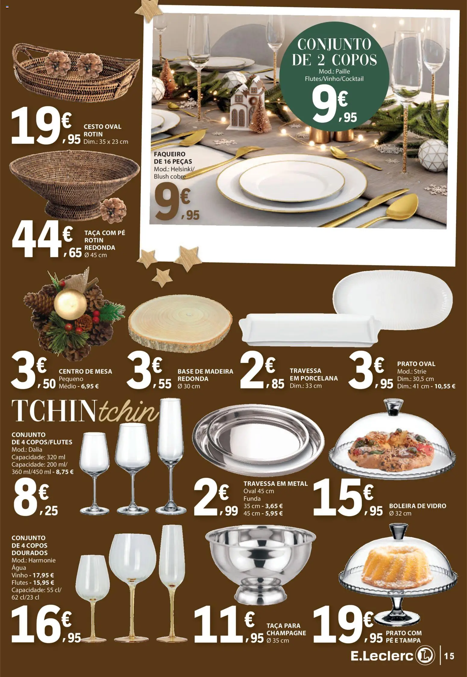E.Leclerc - Folheto Natal │ válido de 04.11.2025 | Página: 15 | Produtos: Agua, Blush, Champagne, Vinho