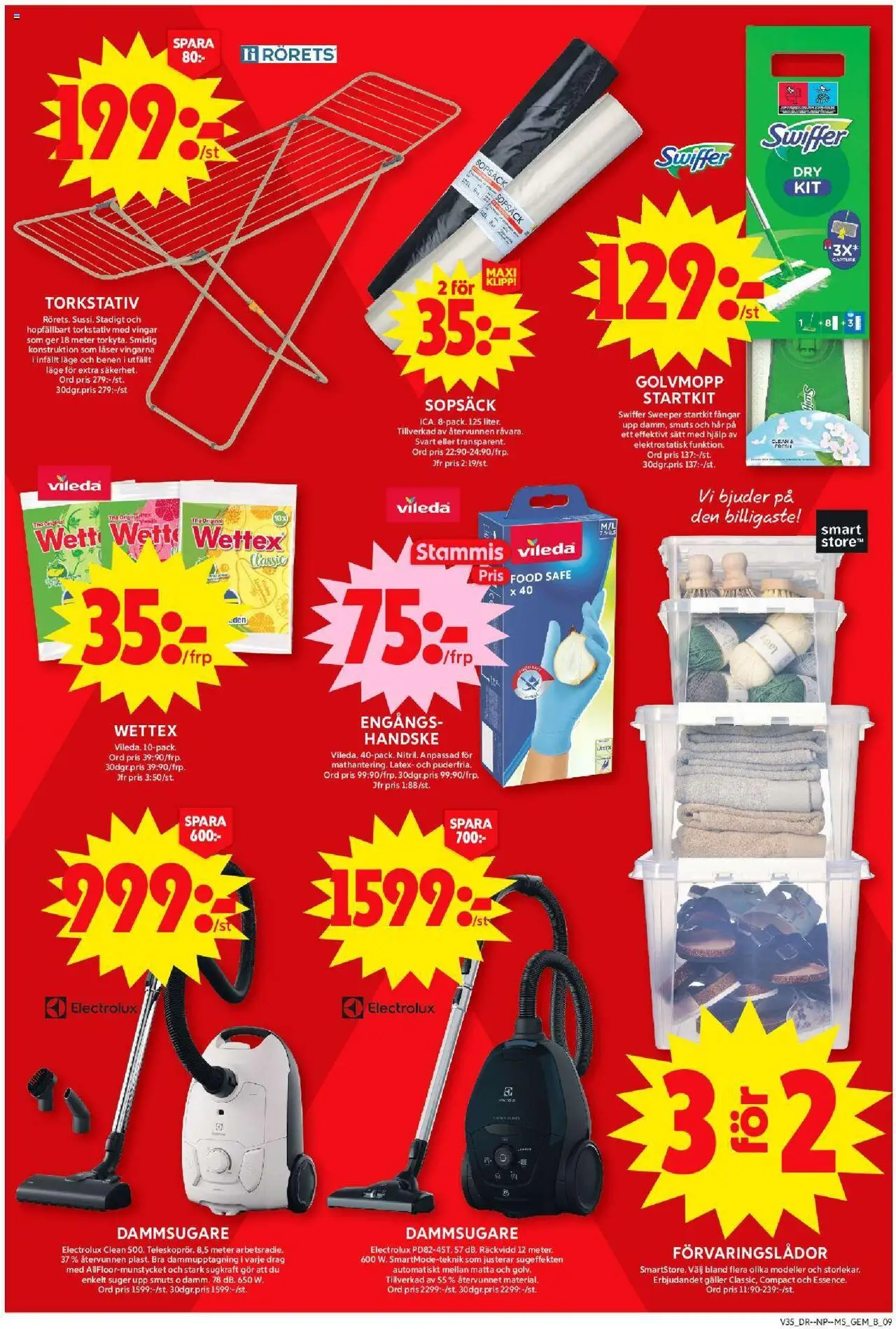 ICA Maxi reklamblad aktuell från 25.08.2025 | Sida: 11 | Produkter: Dammsugare, Förvaringslådor, Galler, Matta