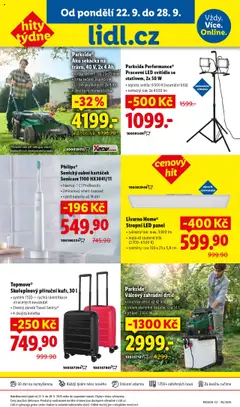 Parkside Performance®, Pracovní LED svítidlo se, stativem, 2x 50 W, teplota světla: 6500 K (neutrální bílá), světelný tok: 2x 4500 lm od 25.09.2025 | Strana: 33