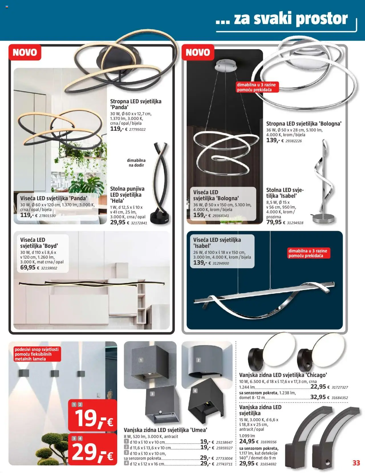 Bauhaus katalog | vrijedi od 01.10.2025 | Stranica: 33 | Proizvodi: Svjetiljka