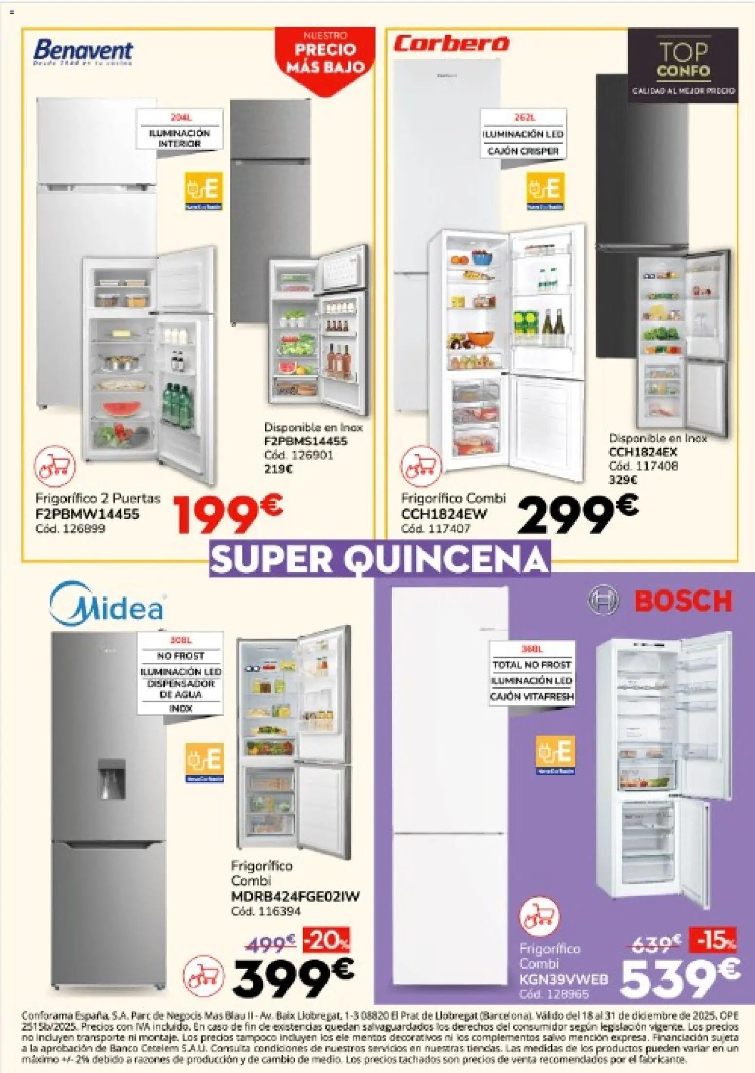 Conforama folleto │ válido desde el 18.12.2025 | Página: 16 | Productos: Combi, Galette de chaise