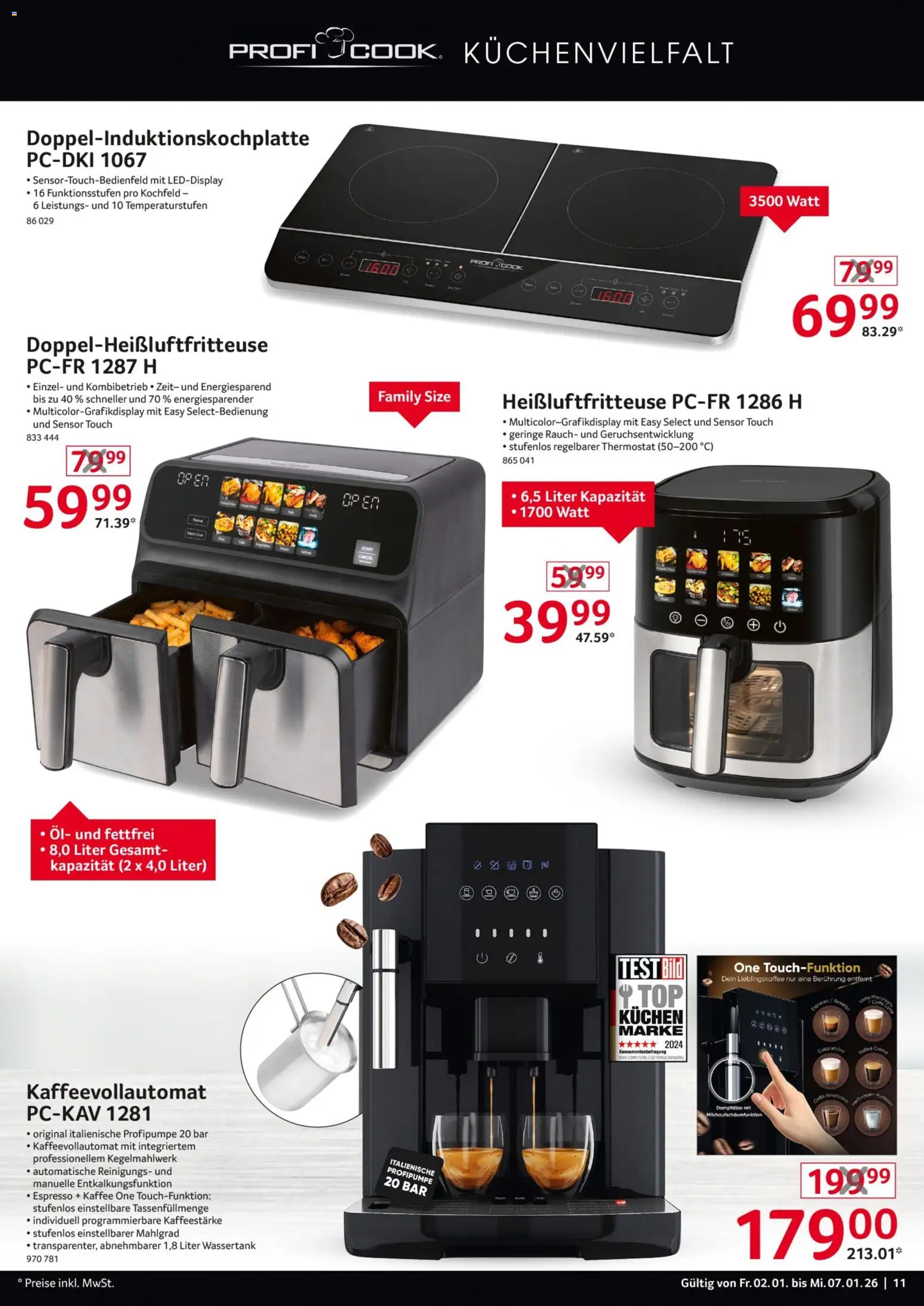 Selgros - Non Food – gültig ab 02.01.2025 | Seite: 11 | Produkte: Öl, Kaffee, Kaffeevollautomat, Heißluftfritteuse