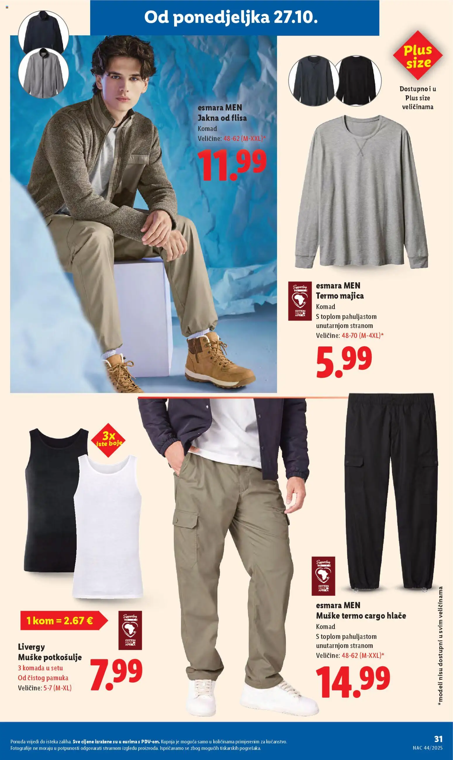 Lidl katalog | vrijedi od 27.10.2025 | Stranica: 31 | Proizvodi: Majica, Jakna, Hlače