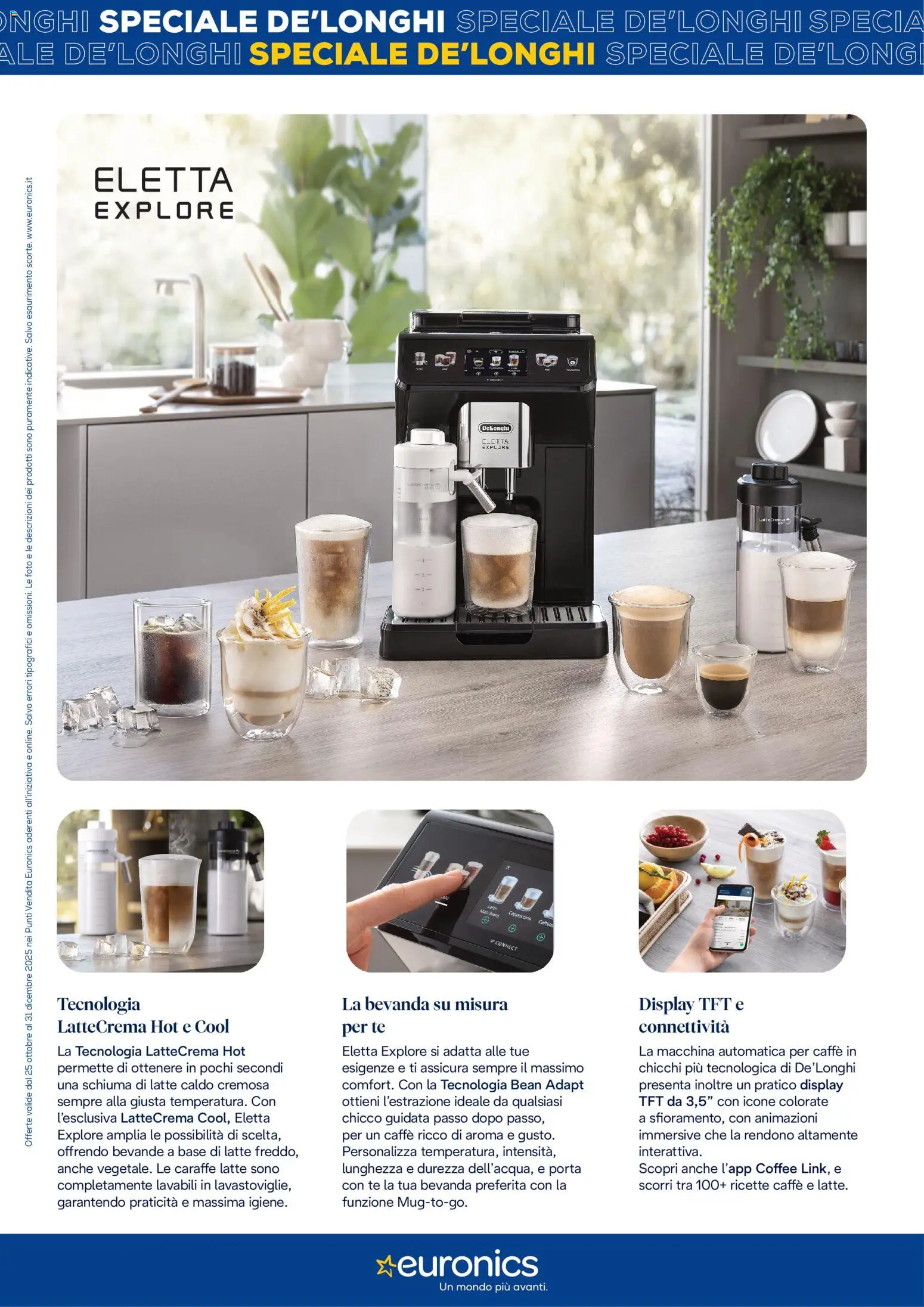 Volantino Euronics del 25.11.2025 | Pagina: 4 | Prodotti: Caffè, Tè, Latte