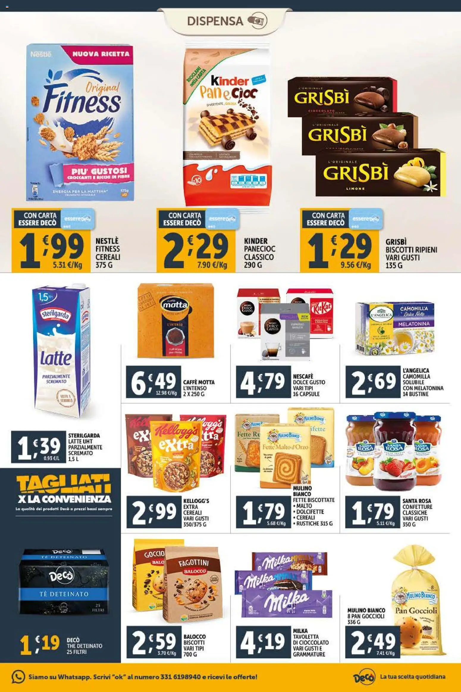 Volantino Decò del 09.01.2026 | Pagina: 7 | Prodotti: Caffè, Tè, Cereali, Fette biscottate