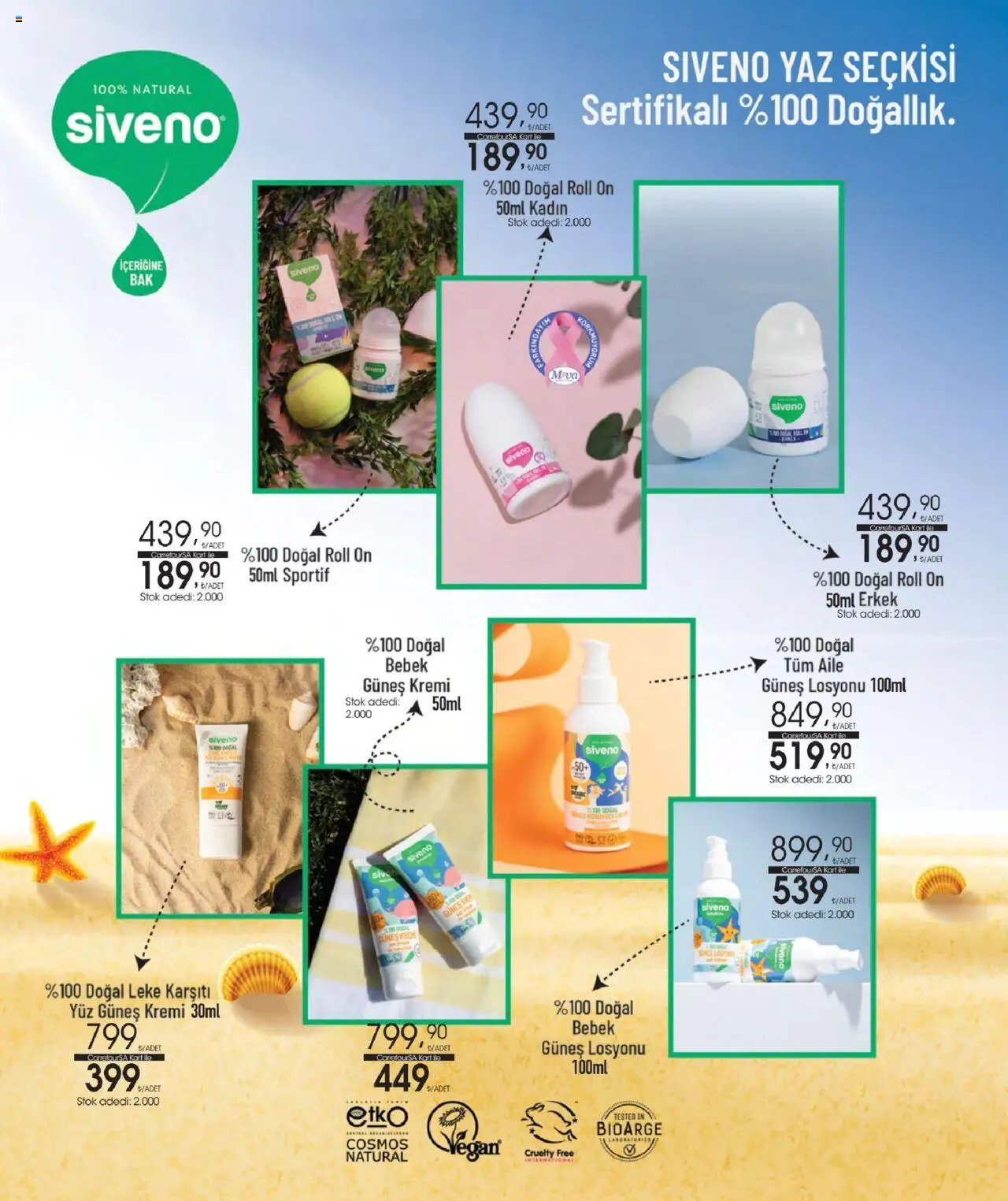 CarrefourSA - Tatil Katalogu  - 02.06.2025 tarihinden itibaren geçerlidir | Sayfa: 39 | Ürünler: Krem, Güneş kremi