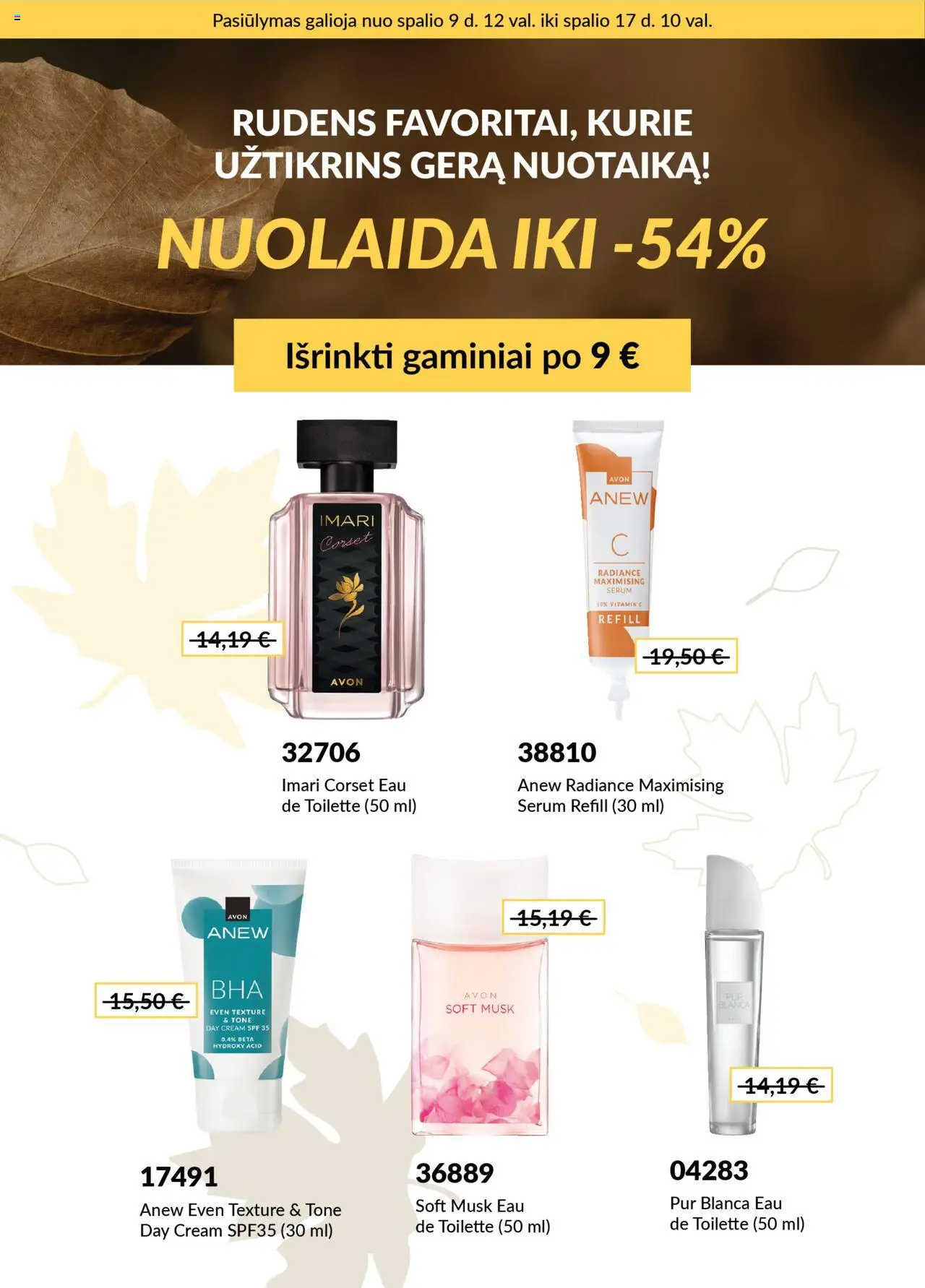 AVON akcijos nuo 09.10.2025 | Puslapis: 1
