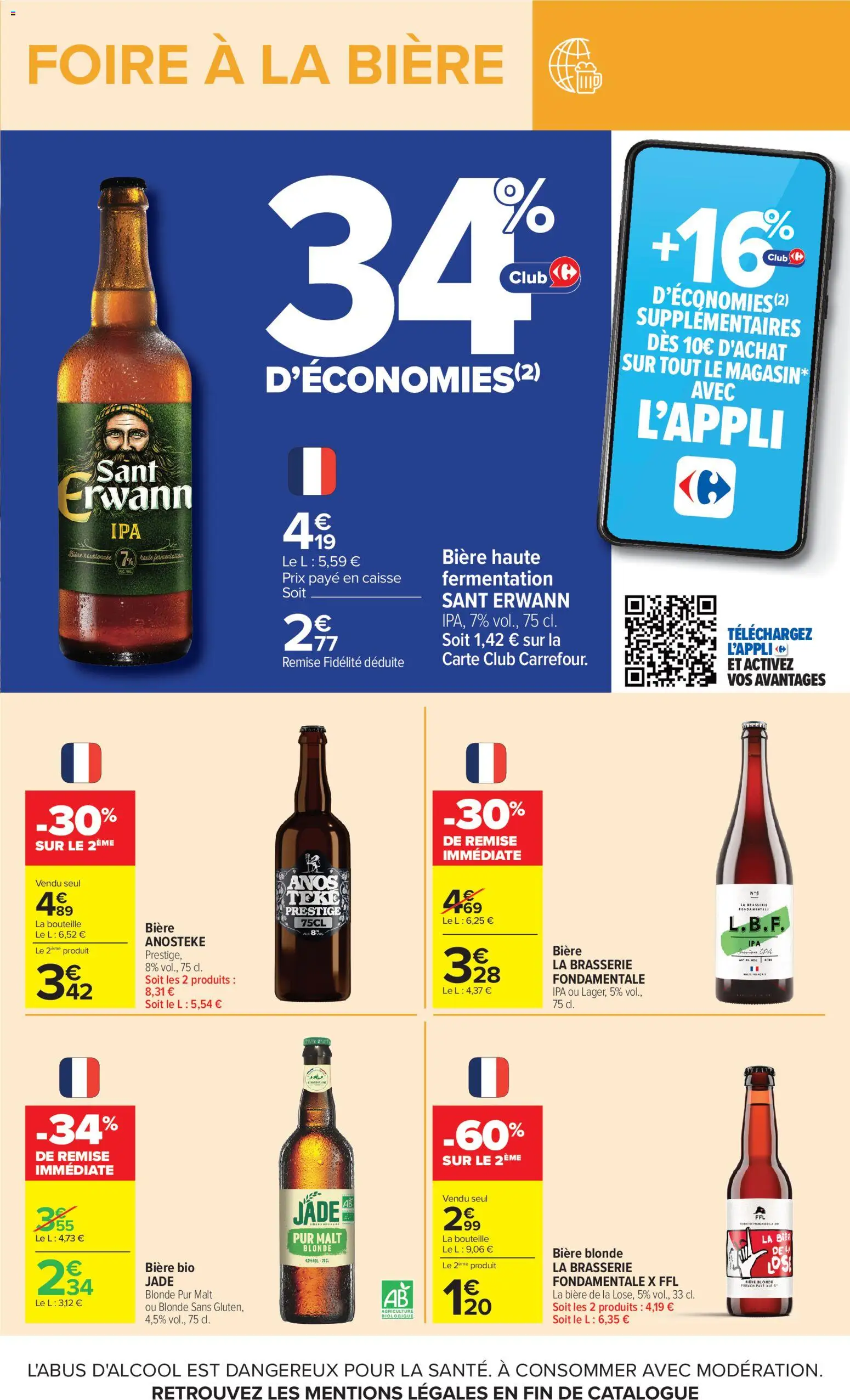 {H1} | Page: 9 | Produits: Bière blonde, Bière