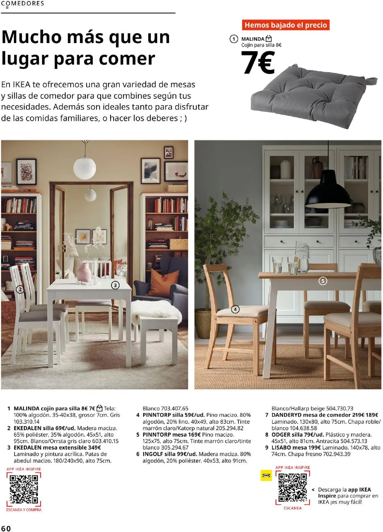 Catálogo IKEA Salones │ válido desde el 17.02.2025 | Página: 60 | Productos: Té, Cojín, Mesa, Silla