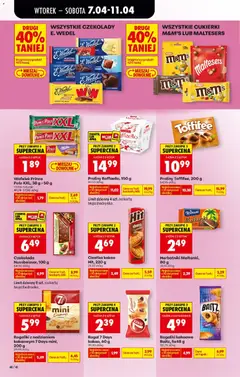 Pogląd oferty "Wszystkie czekolady E. Wedel, Różne rodzaje czekolad E. Wedel" - ważna od 07.04.2026 | Strona: 50
