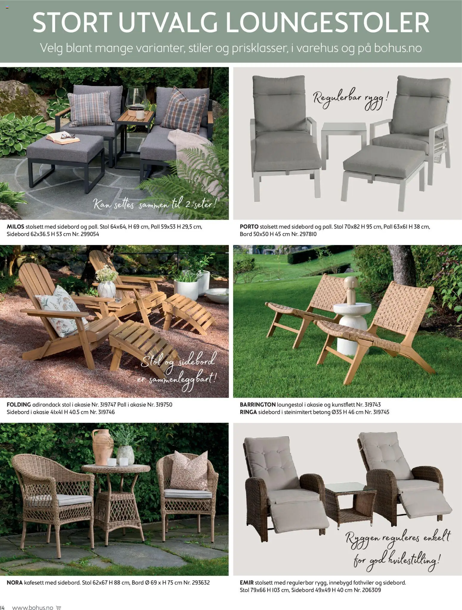 {H1} | Side: 14 | Produkter: Sidebord, Bord, Stol