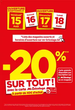 Mr Bricolage folder / publicité - Voorbeeld van een folder van Mr Bricolage, geldig van 15.08.2025