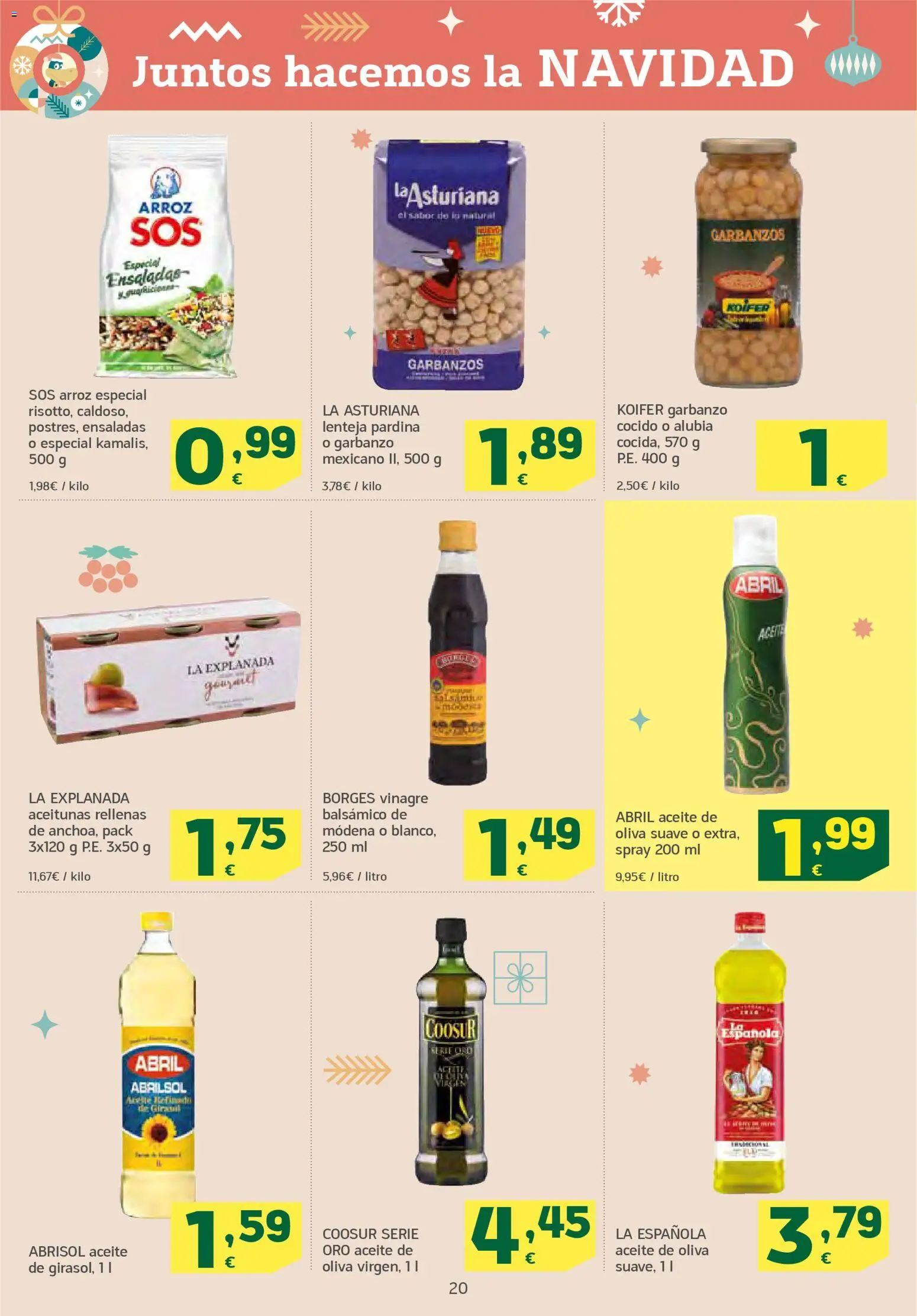 HiperDino folleto │ válido desde el 18.12.2025 | Página: 20 | Productos: Aceite, Arroz, Aceite de oliva, Δεξαμενή