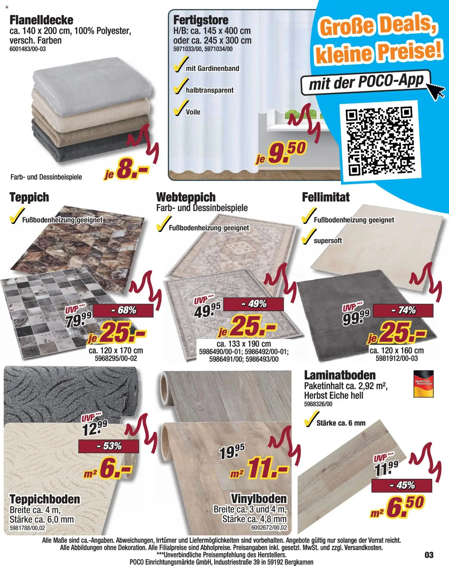 Poco Prospekt  Hot Deals – gültig ab 13.11.2025 | Seite: 3 | Produkte: Teppich