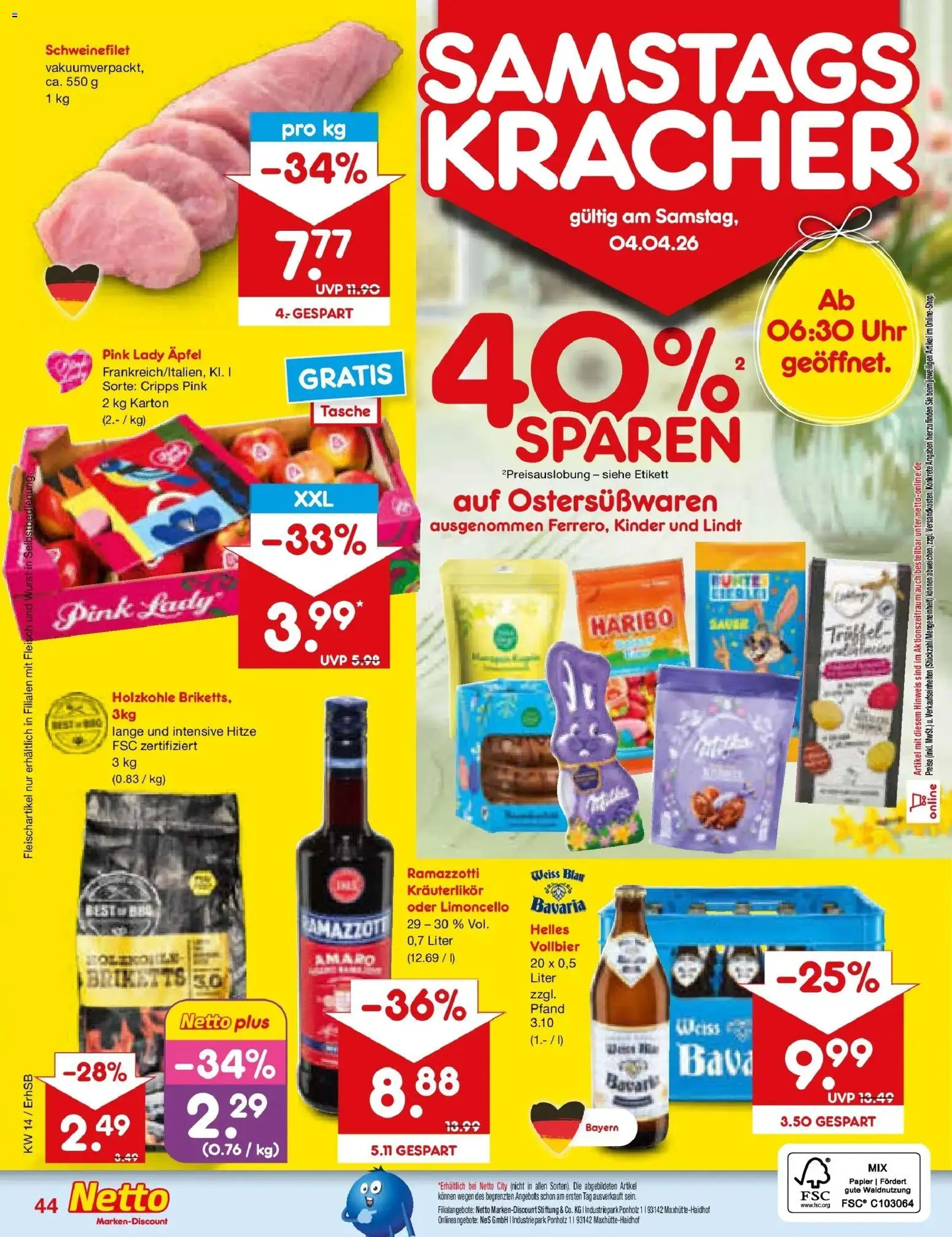 Netto Marken-Discount Prospekt München	 – gültig ab 29.03.2026 | Seite: 58 | Produkte: Tasche, Limoncello, Ramazzotti, Uhr
