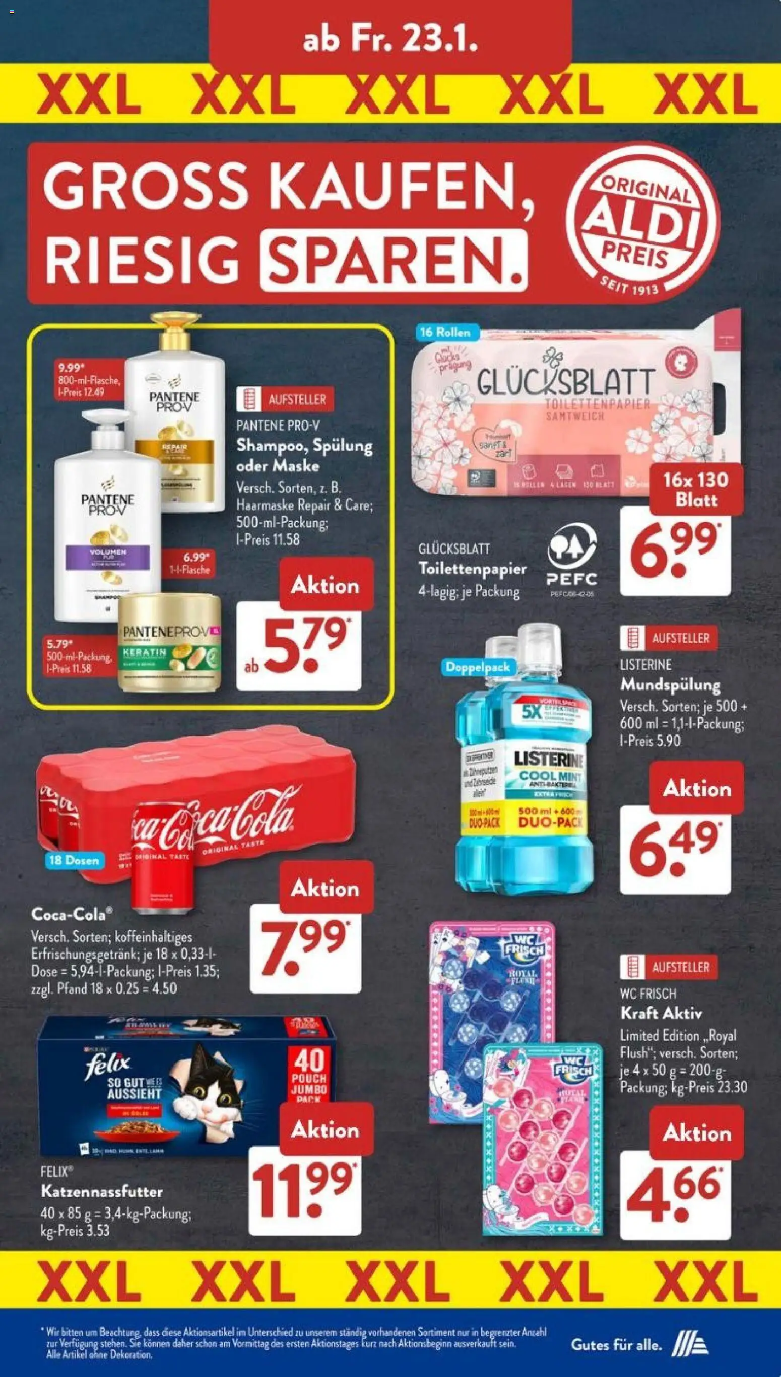 Aldi Süd Prospekt 	 – gültig ab 19.01.2026 | Seite: 25 | Produkte: Coca cola, Spülung, Wc frisch, Listerine
